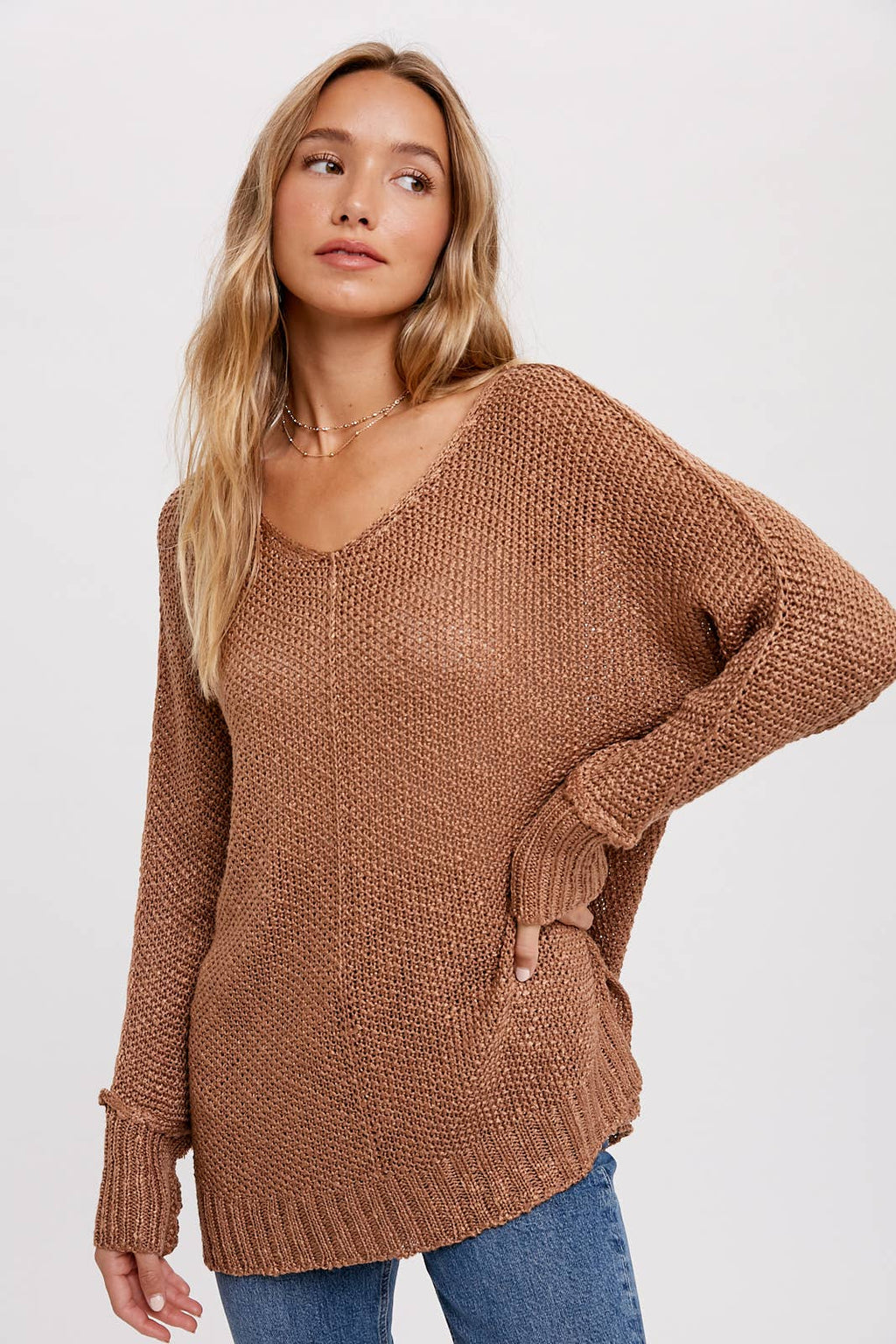Bluivy - REVERSE SEAM LOOSE FIT SWEATER