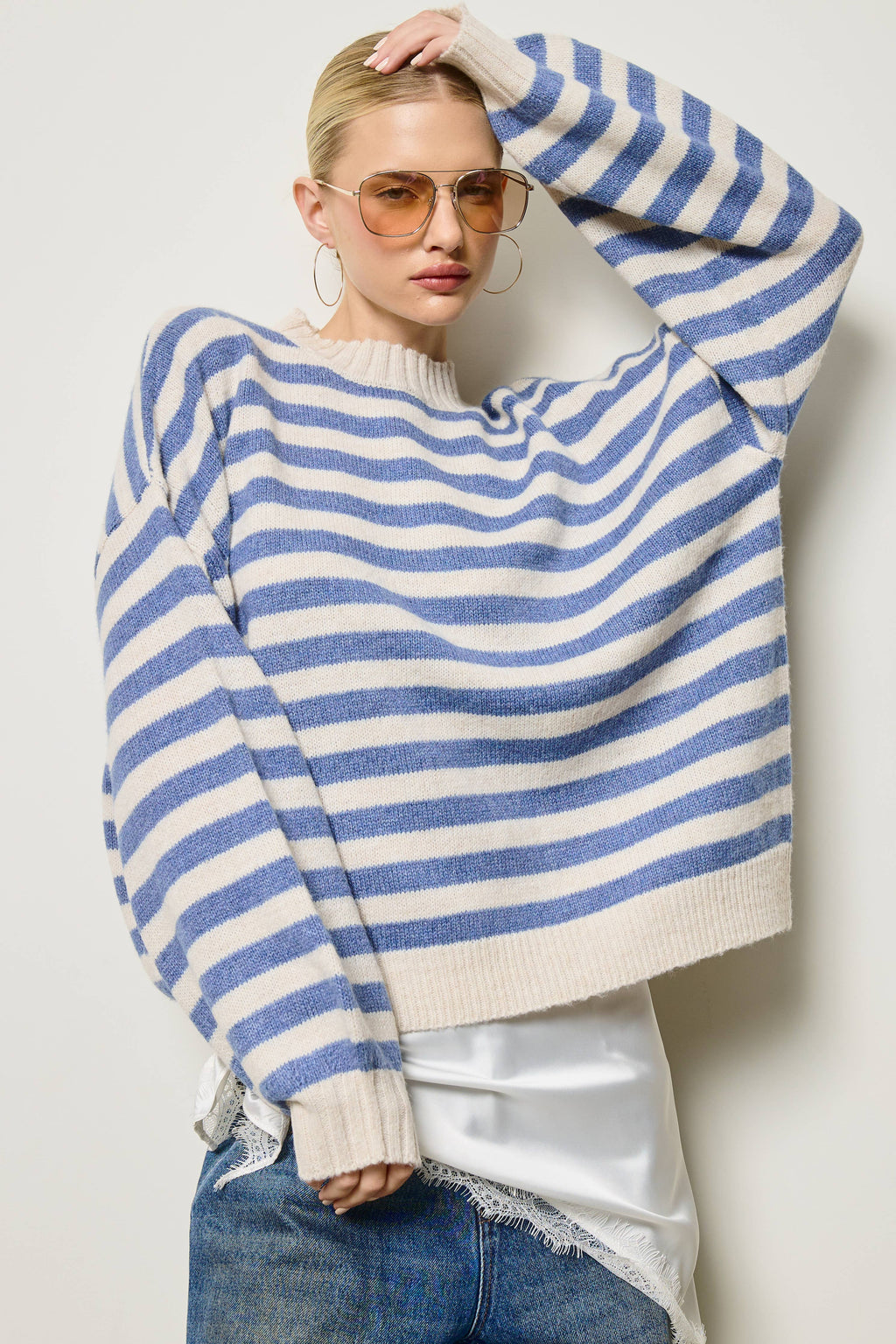 A Slouchy Stripe Sweater