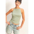 HYFVE - Square Neck Acid Wash Tank Top