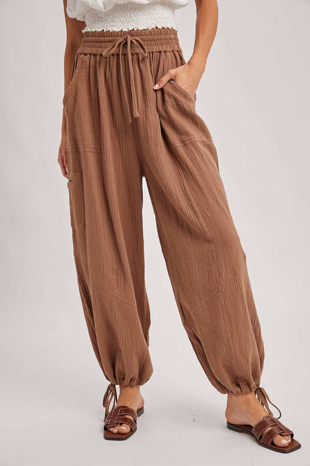 Bluivy - JOGGER HAREM DRAWSTRING PANTS
