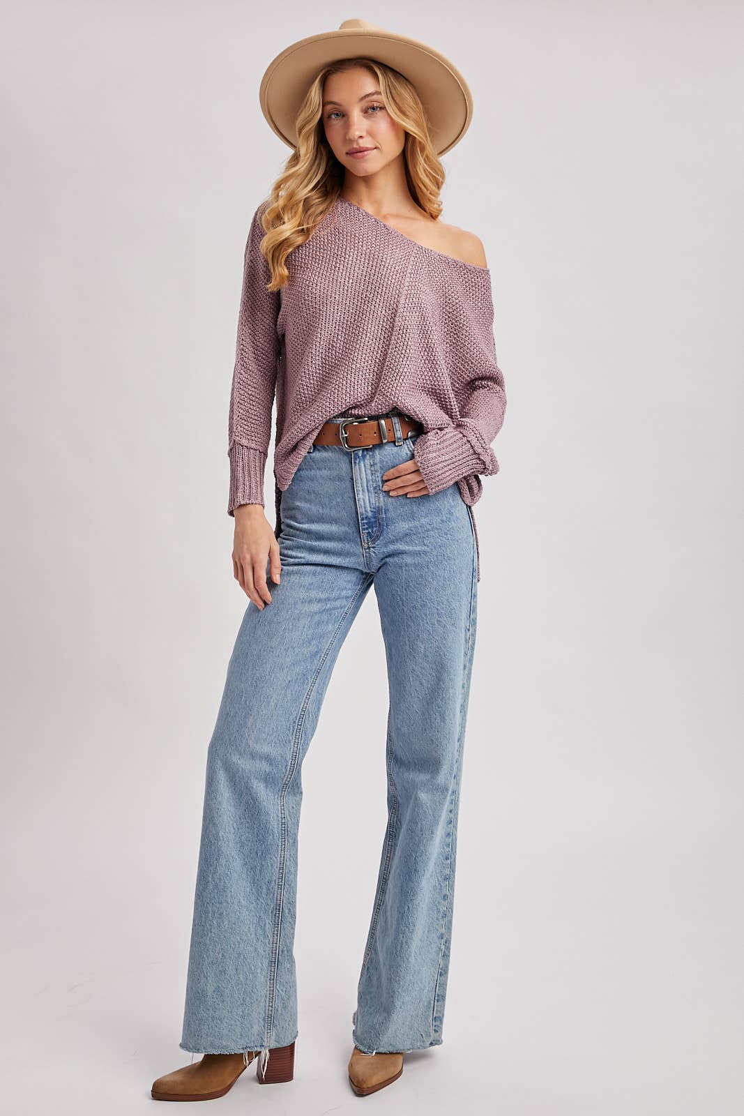 Bluivy - REVERSE SEAM LOOSE FIT SWEATER