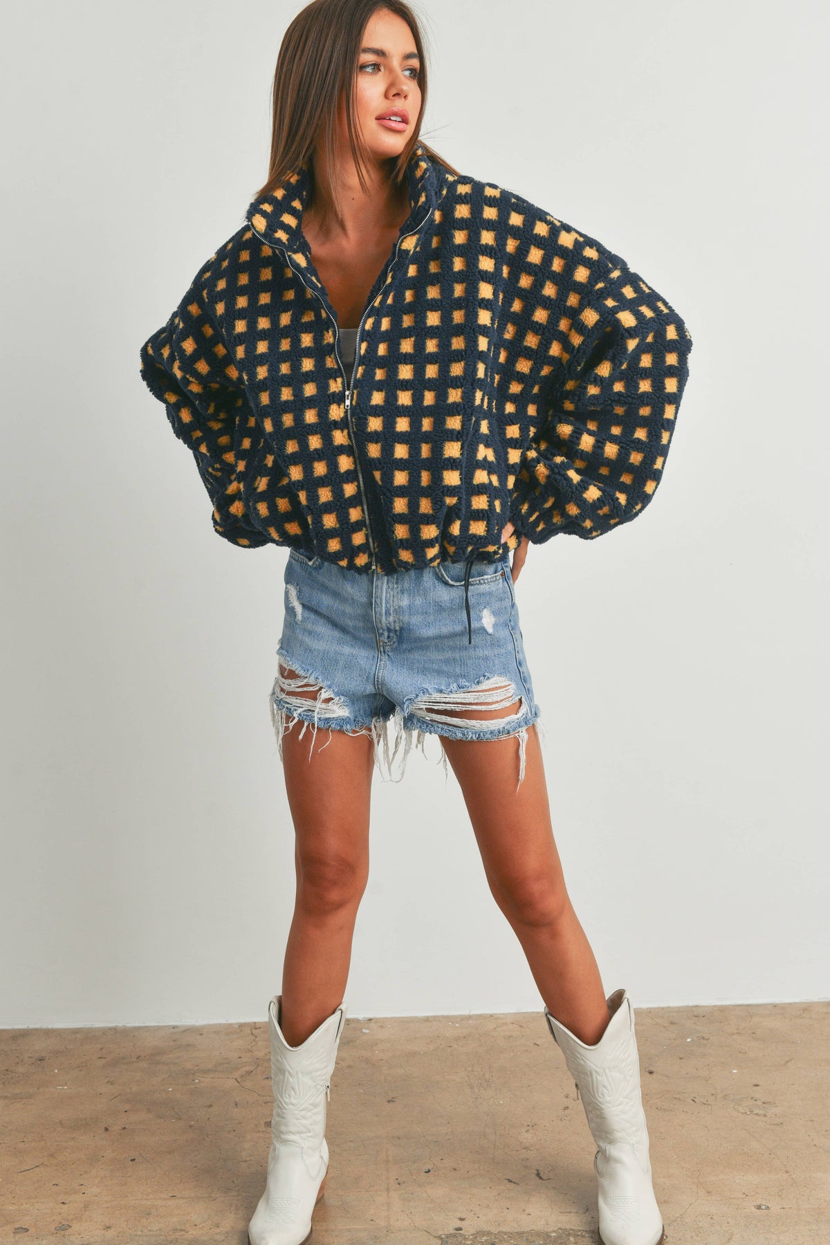 A Breck Check Sherpa