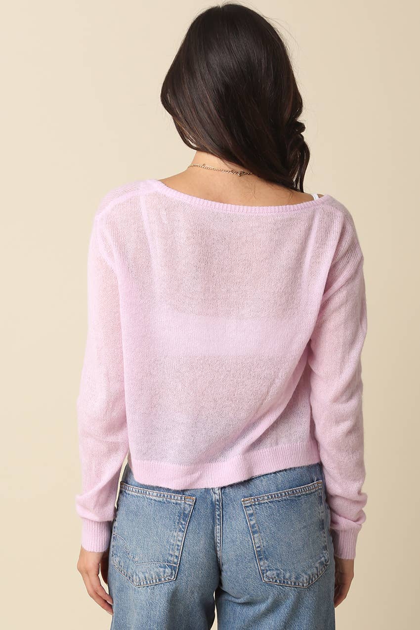 Olivaceous - Payten Sheer Lightweight Cardigan