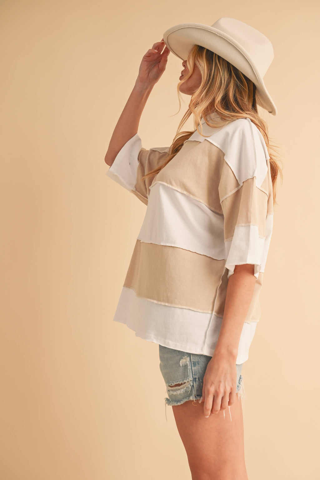 AEMI + CO - Polly Color Block Top