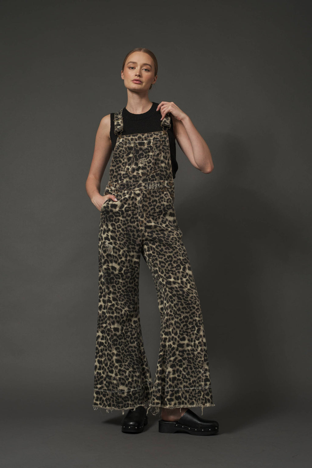 Aaron & Amber - MAP2207 Milly Wide Leg Denim Overall