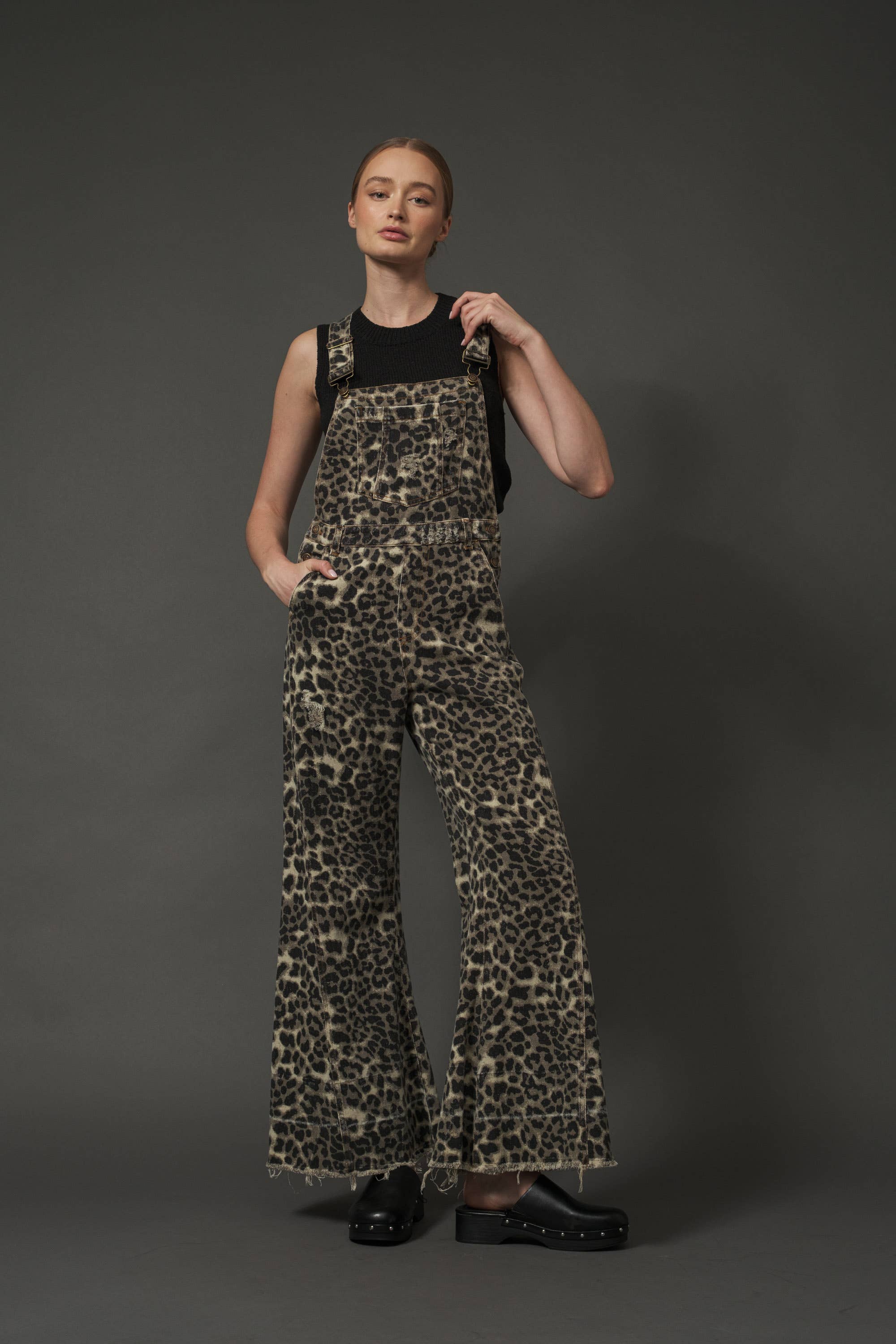 Aaron & Amber - MAP2207 Milly Wide Leg Denim Overall