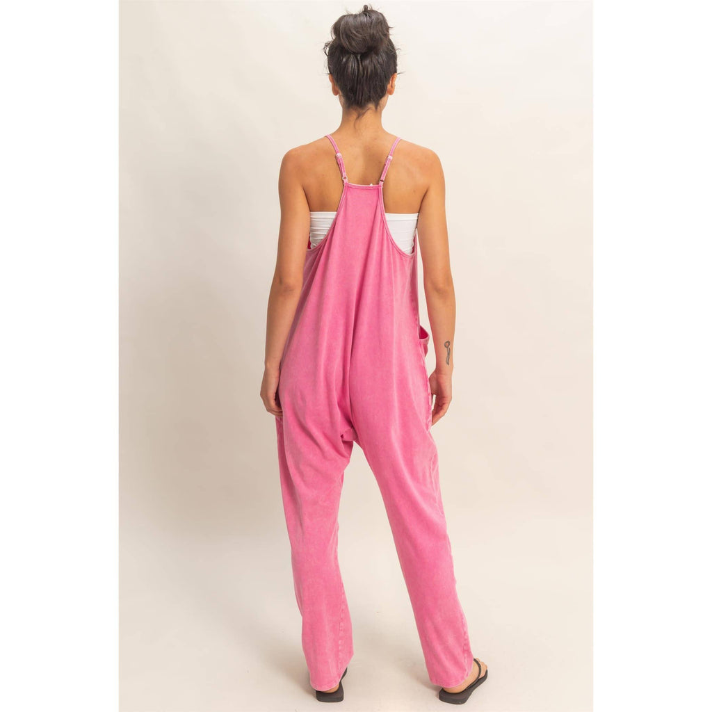 HYFVE - Mineral Wash Spaghetti Strap Jumpsuit