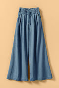 Urban Daizy - Wide-Leg Drawstring Denim Pants