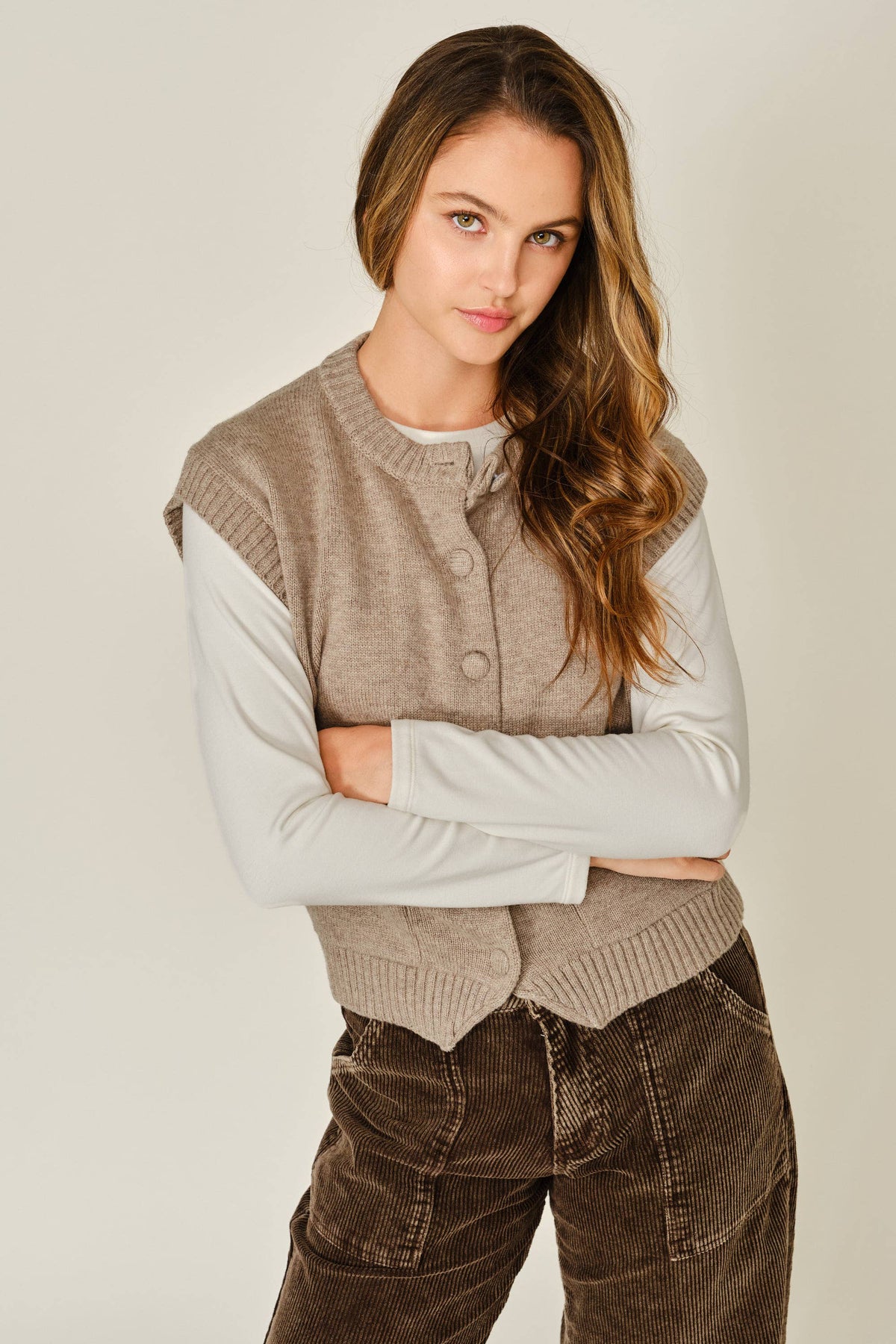 A Favorite Button Down Sweater Vest