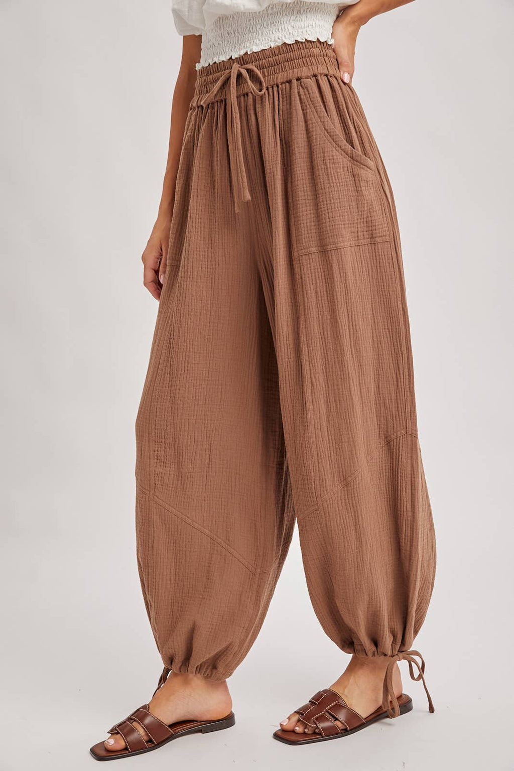 Bluivy - JOGGER HAREM DRAWSTRING PANTS