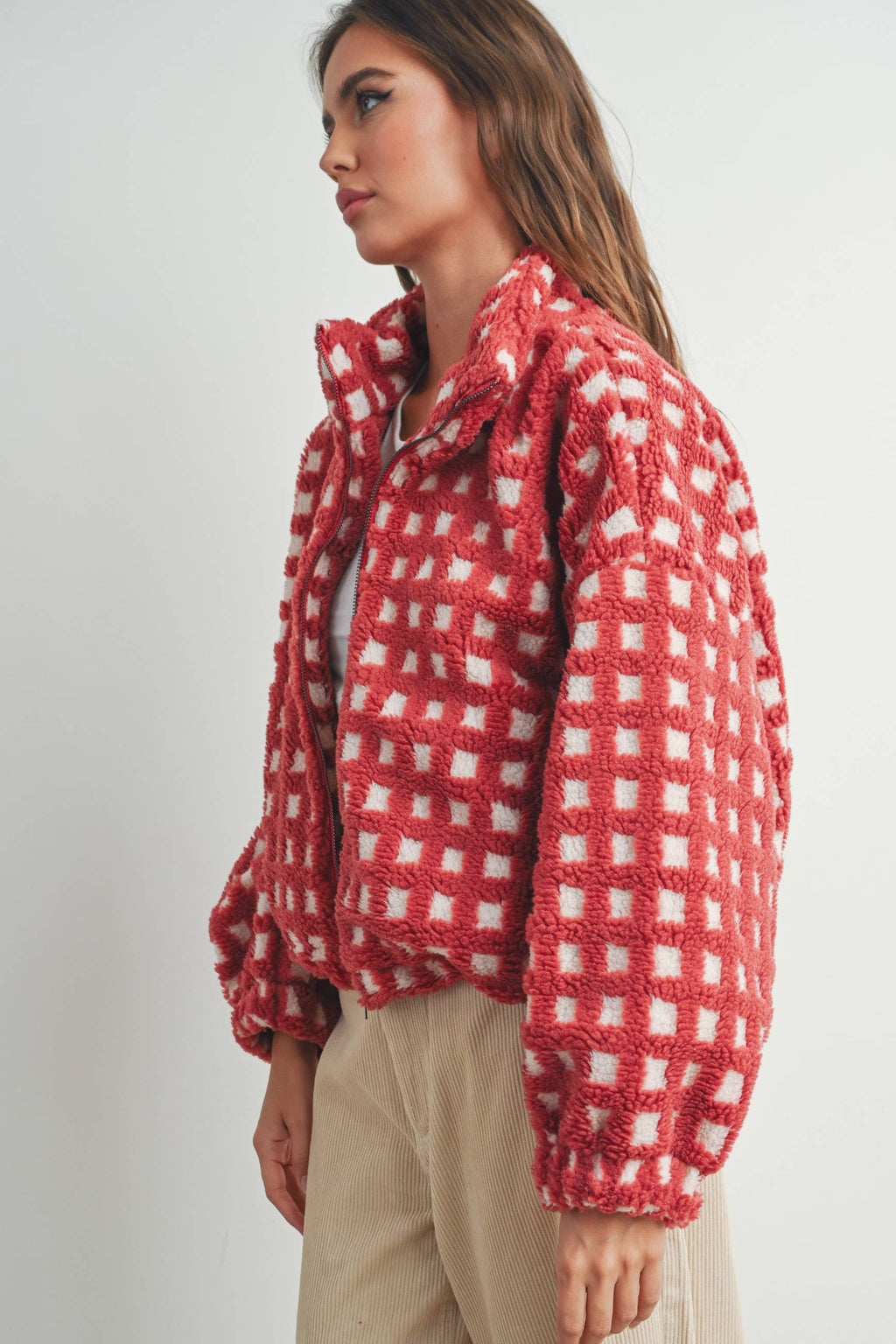 A Breck Check Sherpa