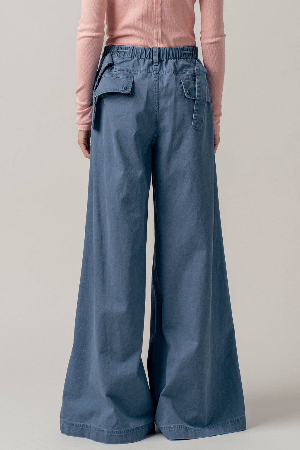 Urban Daizy - Wide-Leg Drawstring Denim Pants