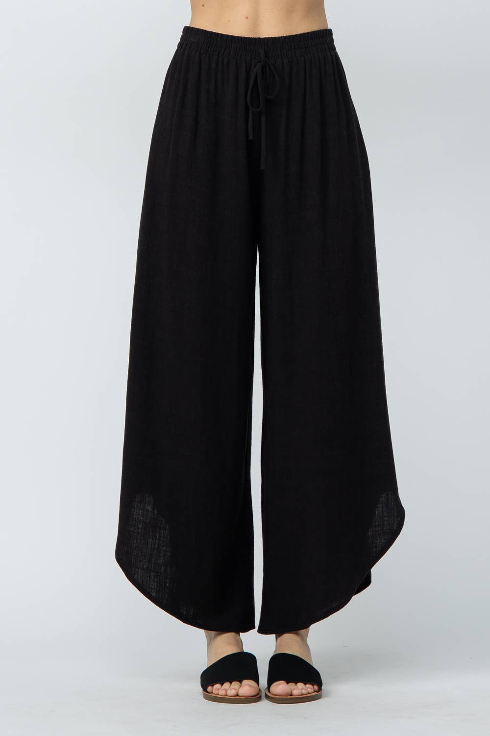 Curved Linen Pants