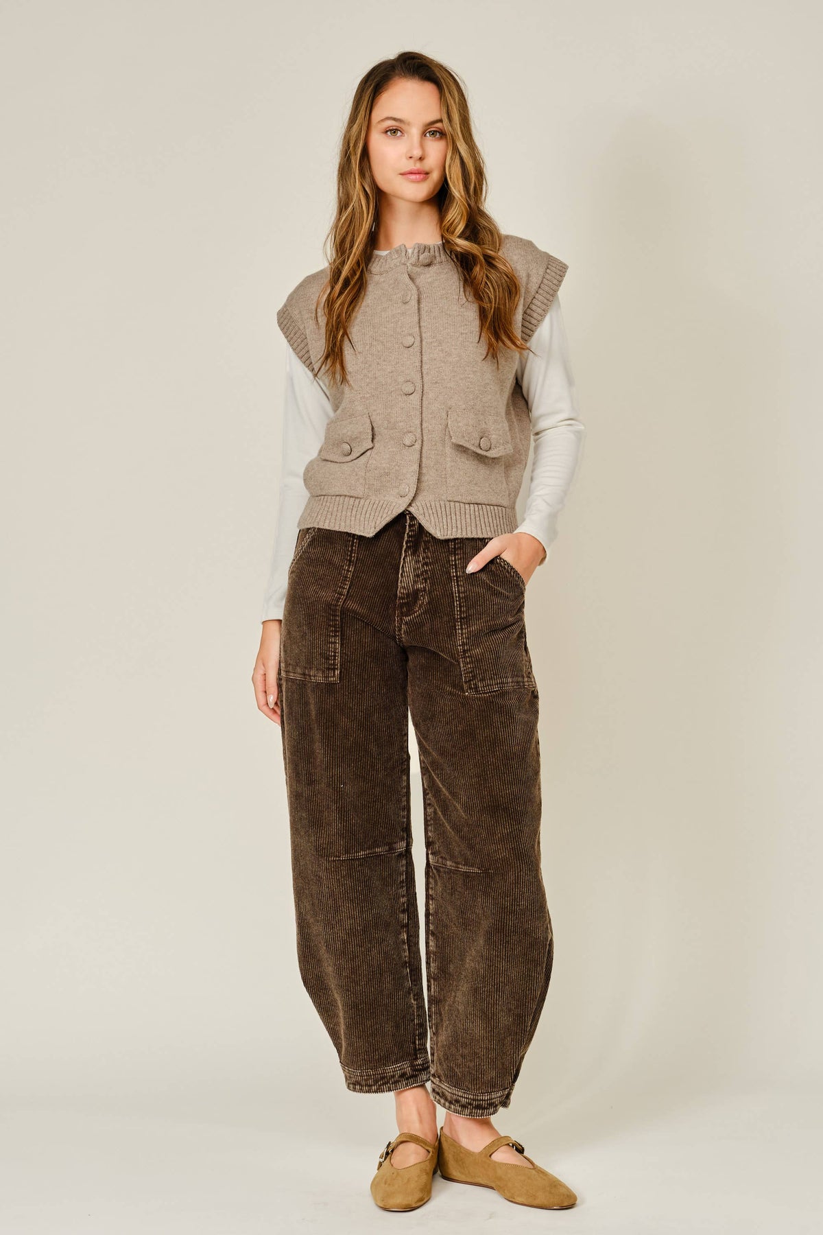 A Favorite Button Down Sweater Vest