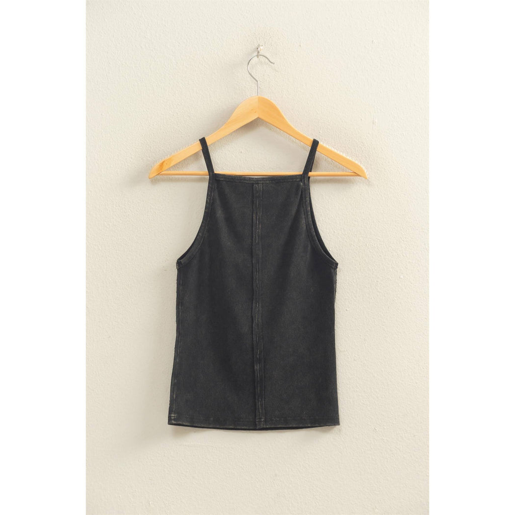 HYFVE - Square Neck Acid Wash Tank Top