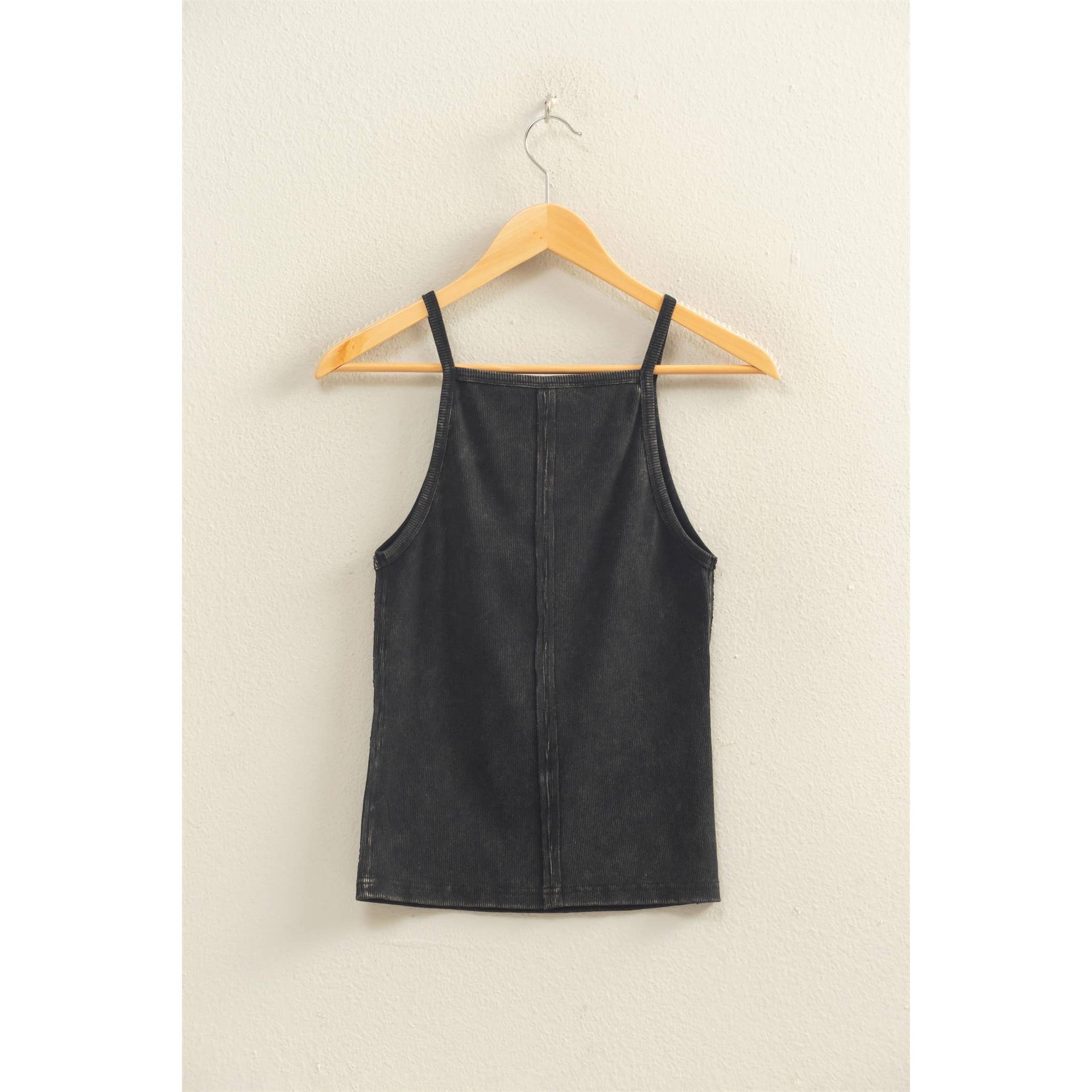 HYFVE - Square Neck Acid Wash Tank Top