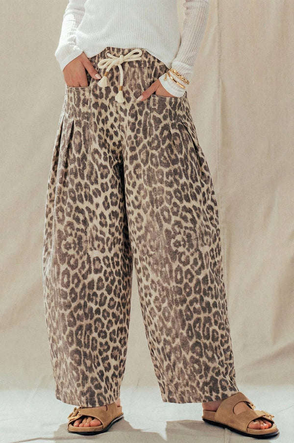 Rope Drawstring Balloon Pants