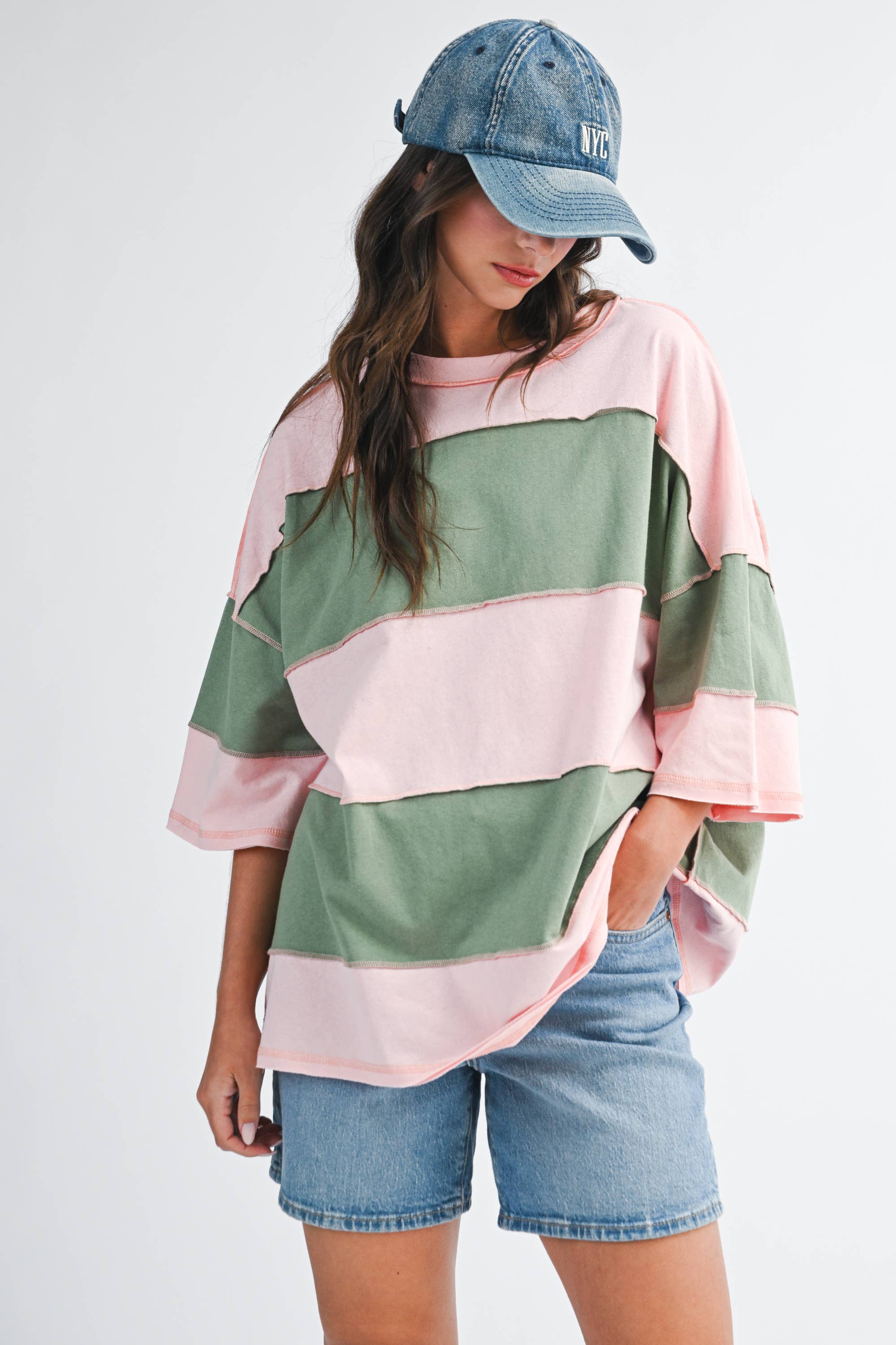 AEMI + CO - Polly Color Block Top