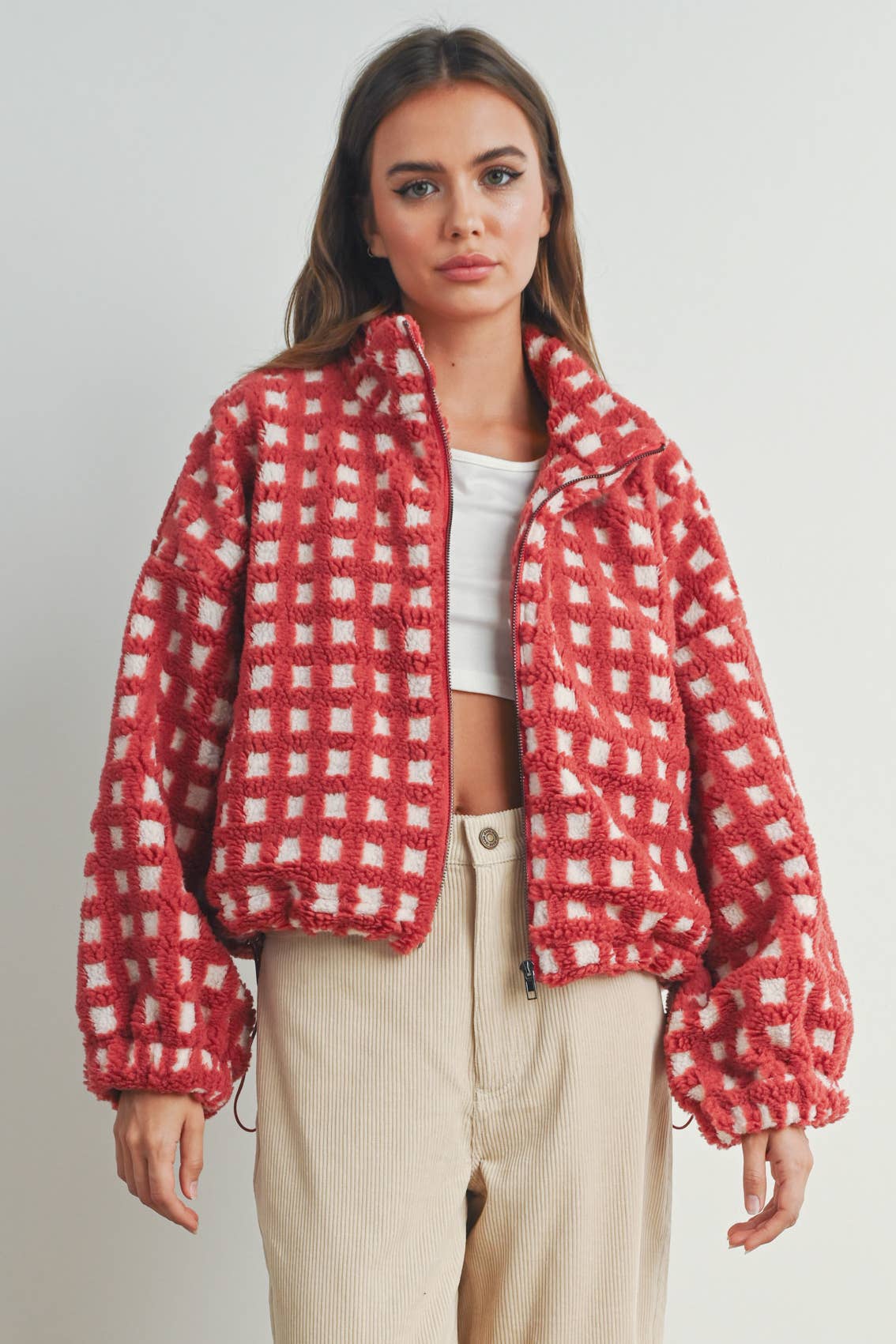 A Breck Check Sherpa