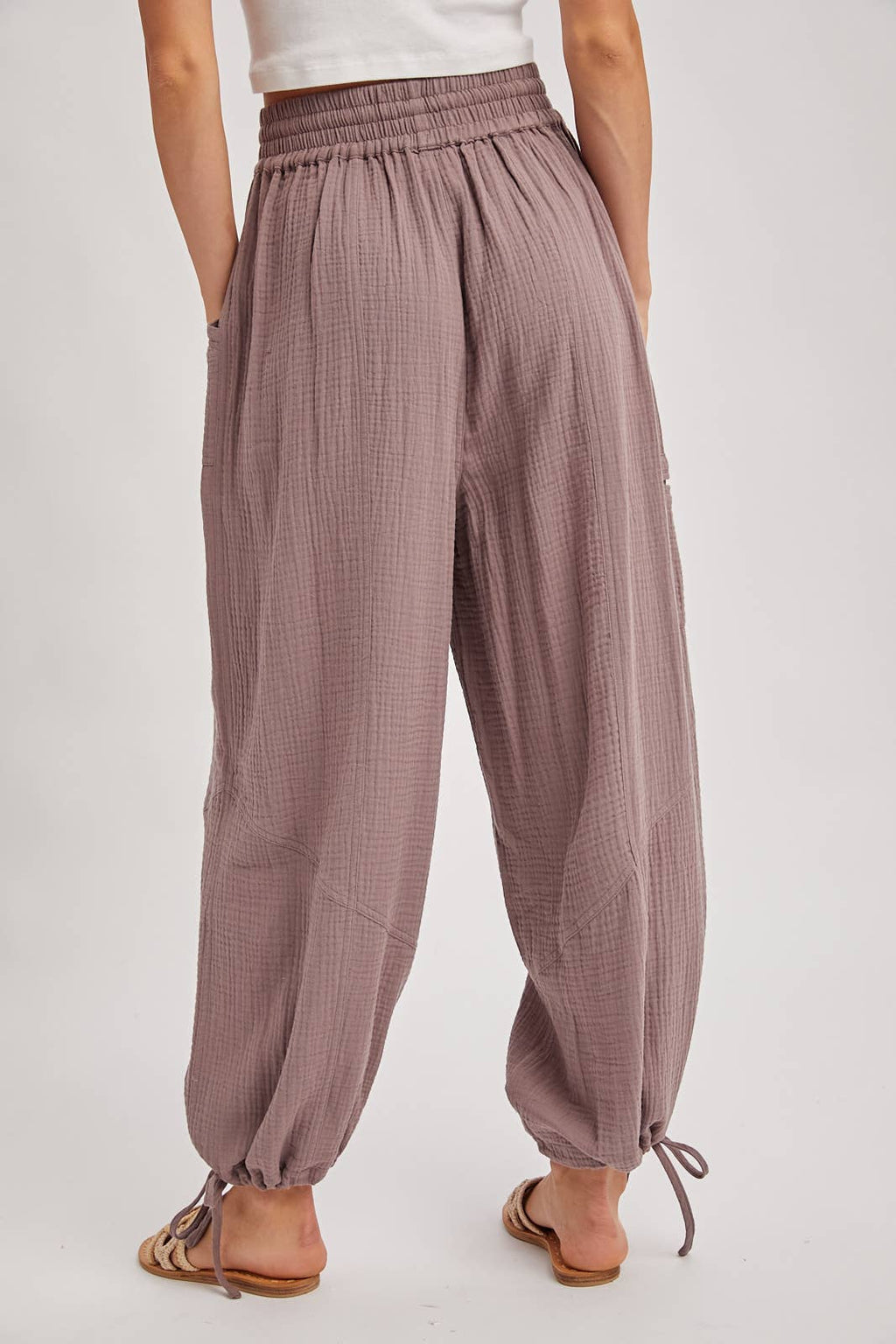 Bluivy - JOGGER HAREM DRAWSTRING PANTS