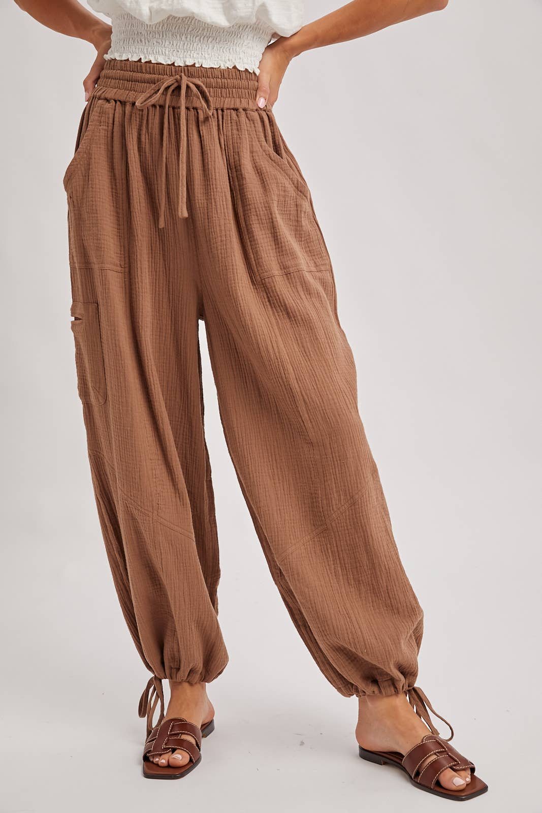 Bluivy - JOGGER HAREM DRAWSTRING PANTS
