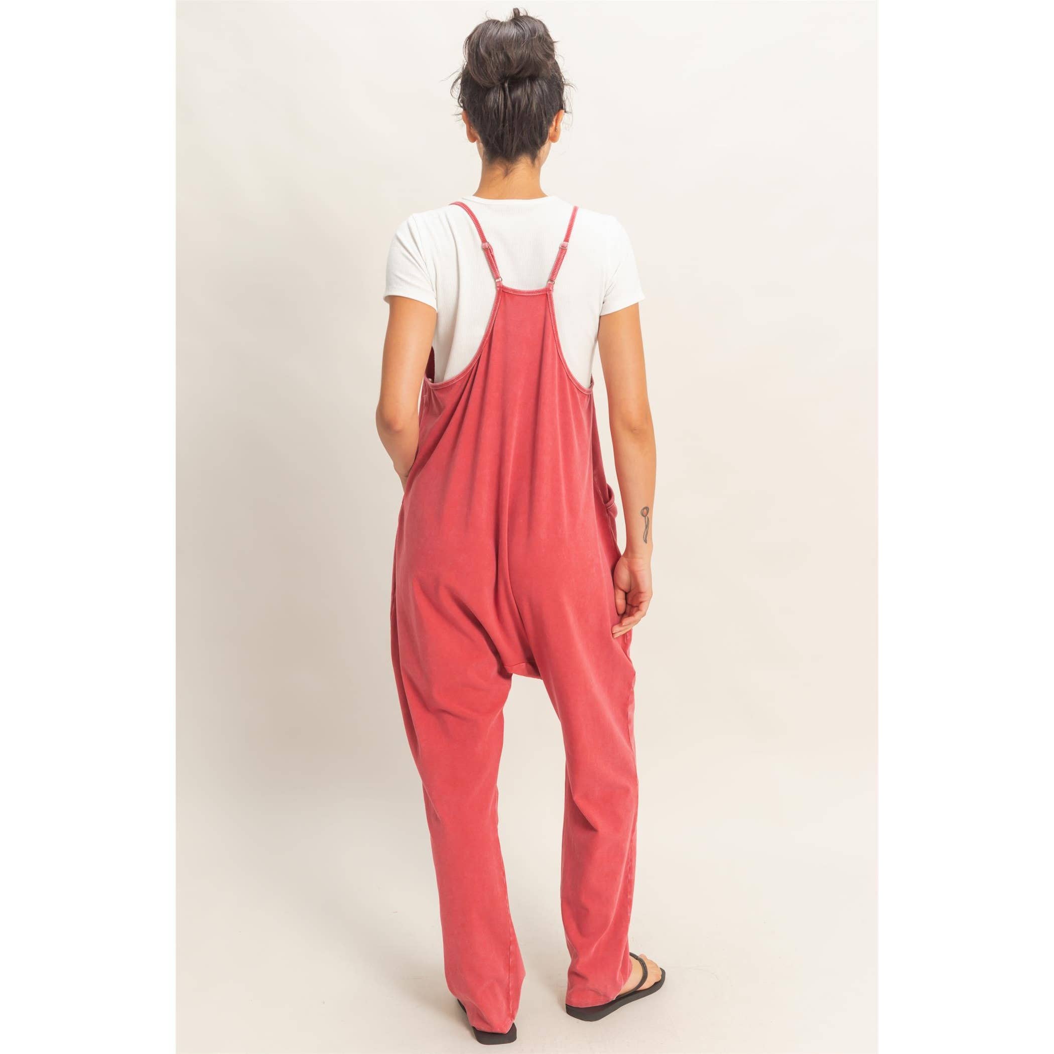 HYFVE - Mineral Wash Spaghetti Strap Jumpsuit
