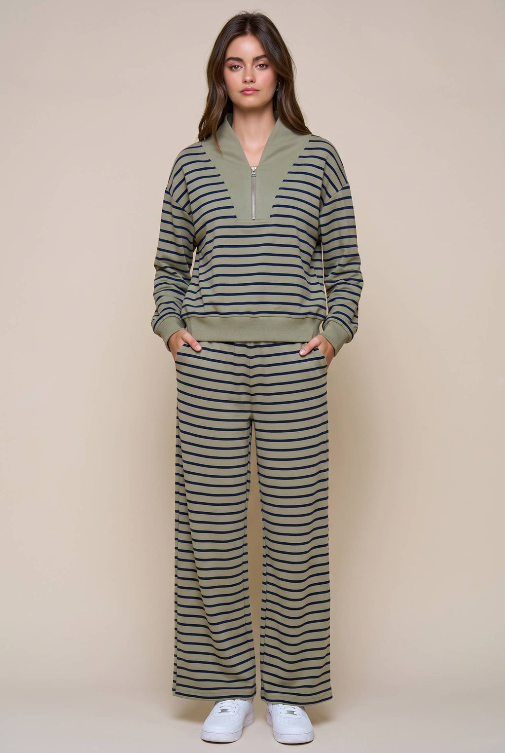 Stripe Drawstring Bottoms
