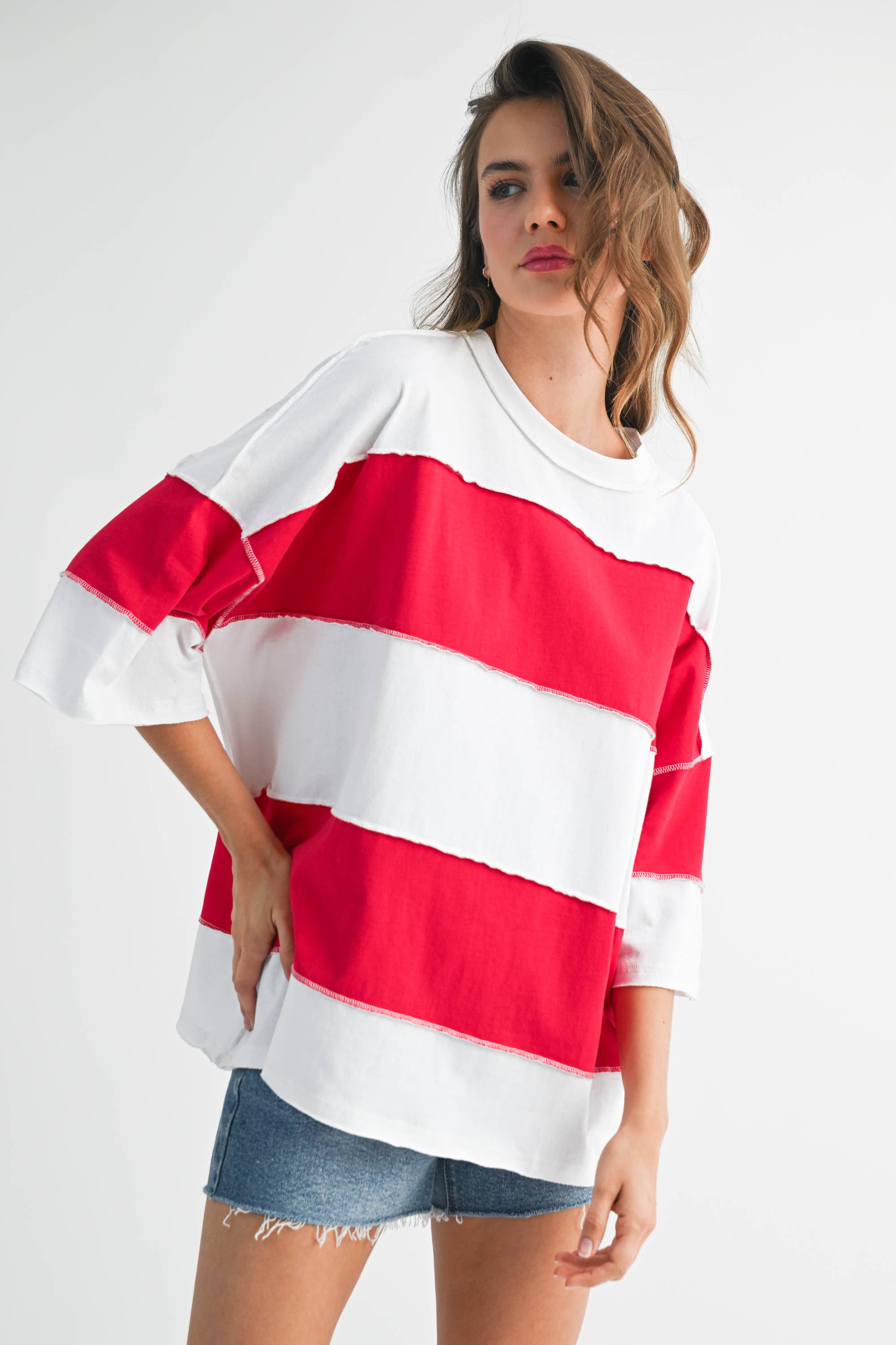 Polly Color Block Top
