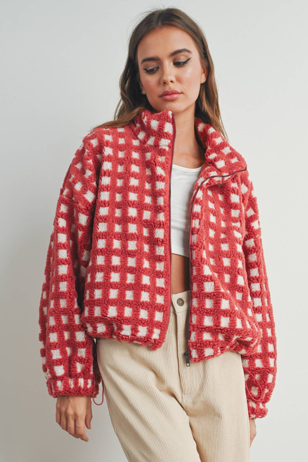 A Breck Check Sherpa
