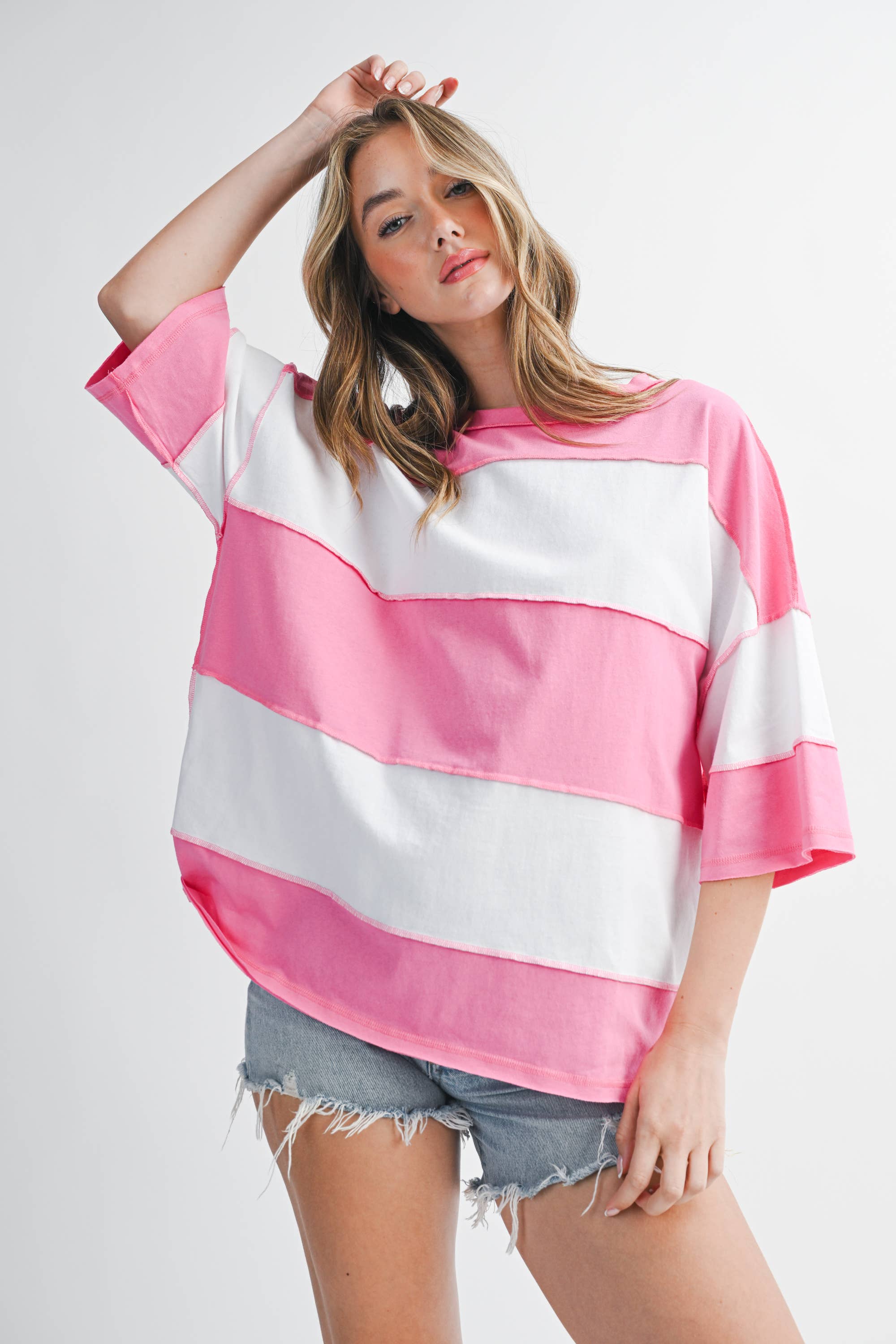 AEMI + CO - Polly Color Block Top