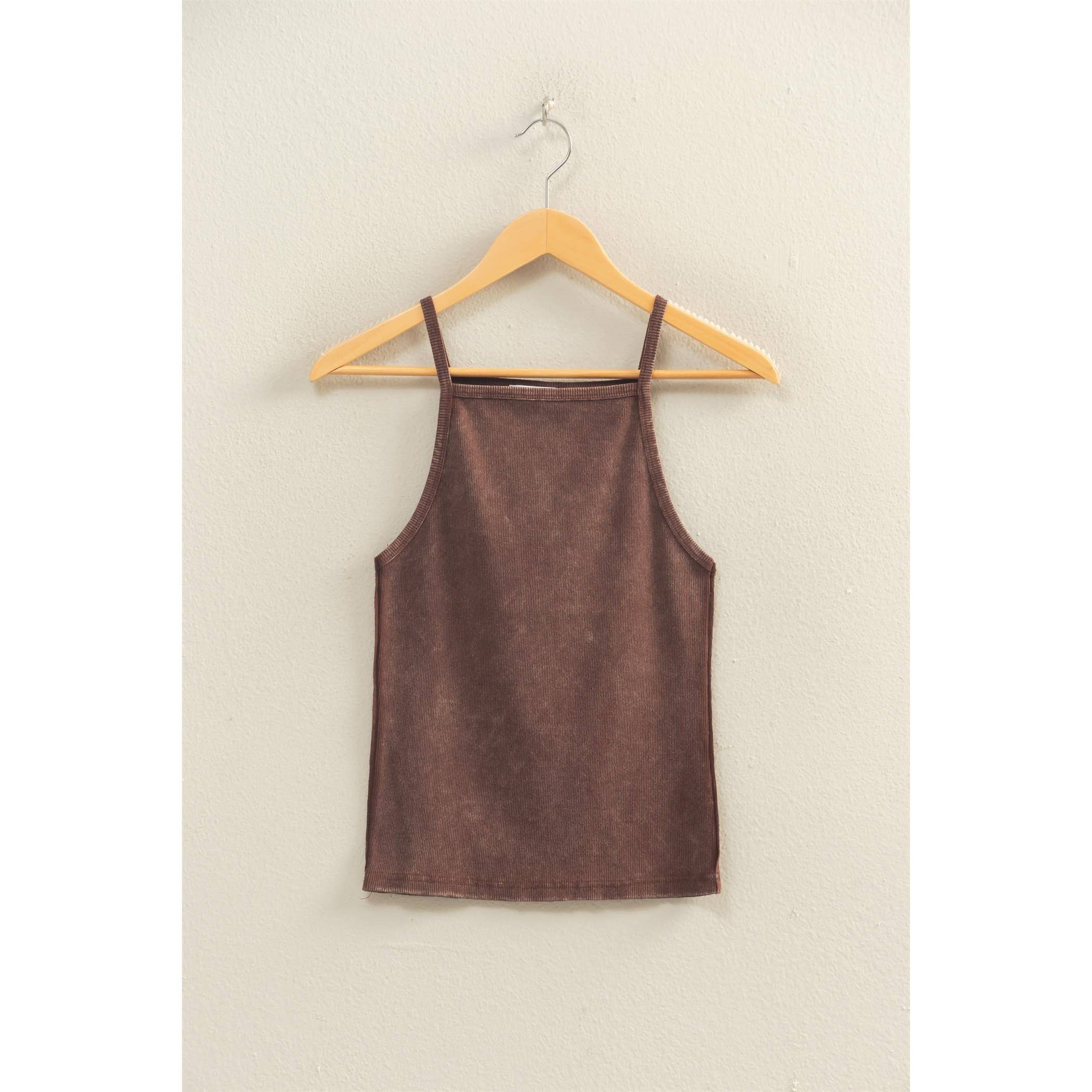 HYFVE - Square Neck Acid Wash Tank Top