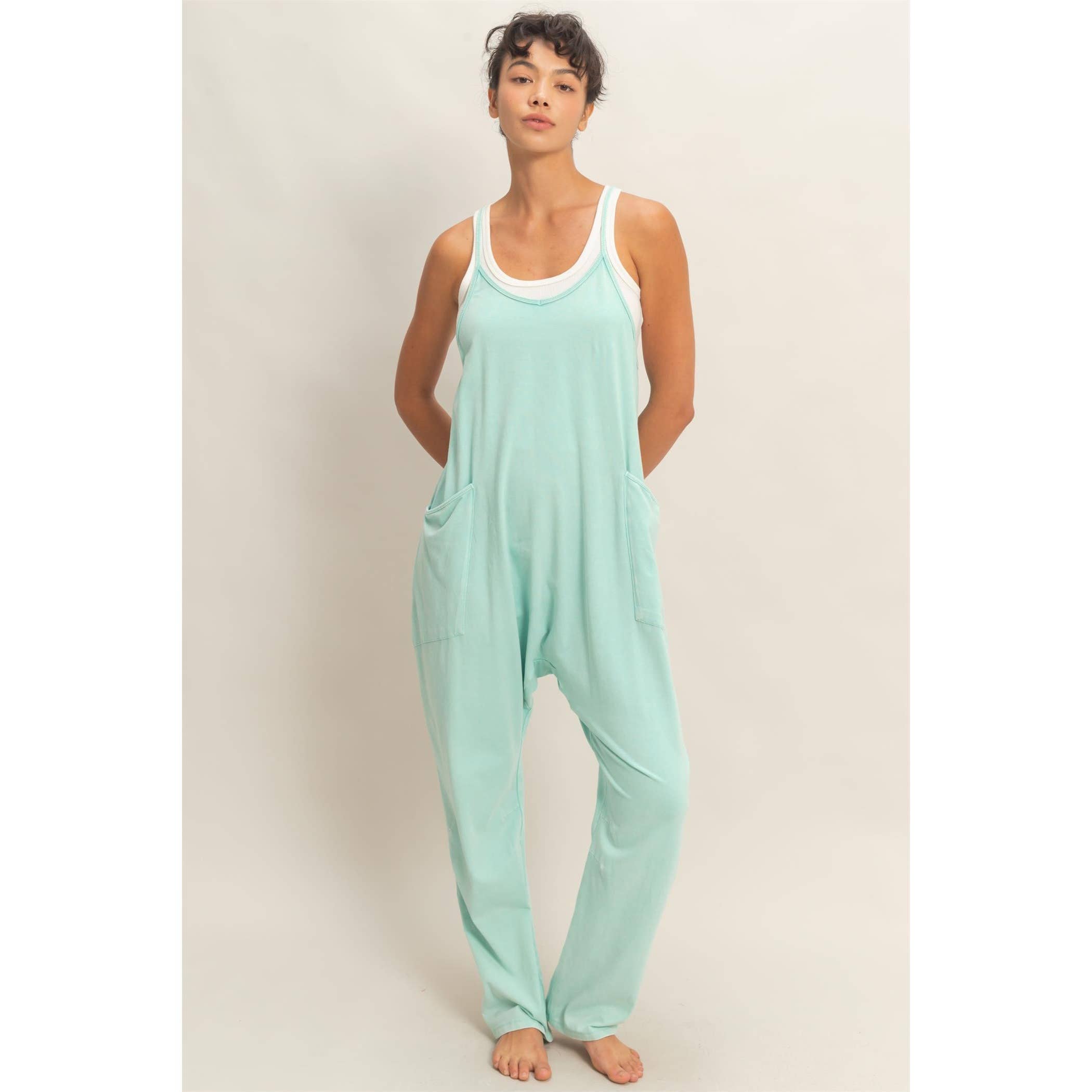 HYFVE - Mineral Wash Spaghetti Strap Jumpsuit
