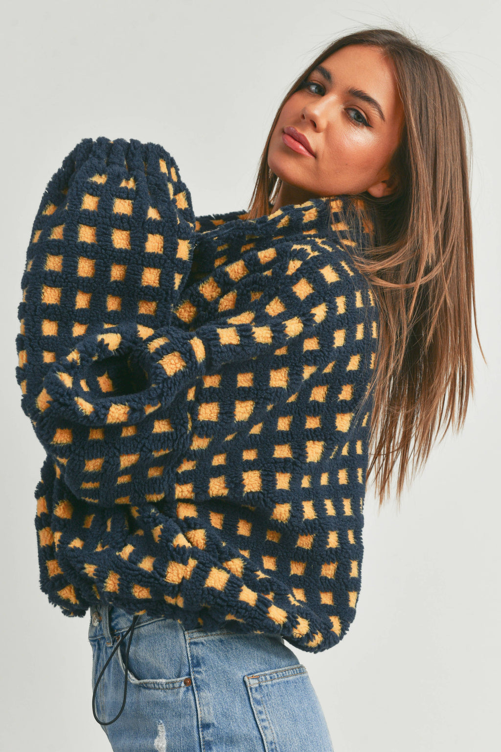 A Breck Check Sherpa