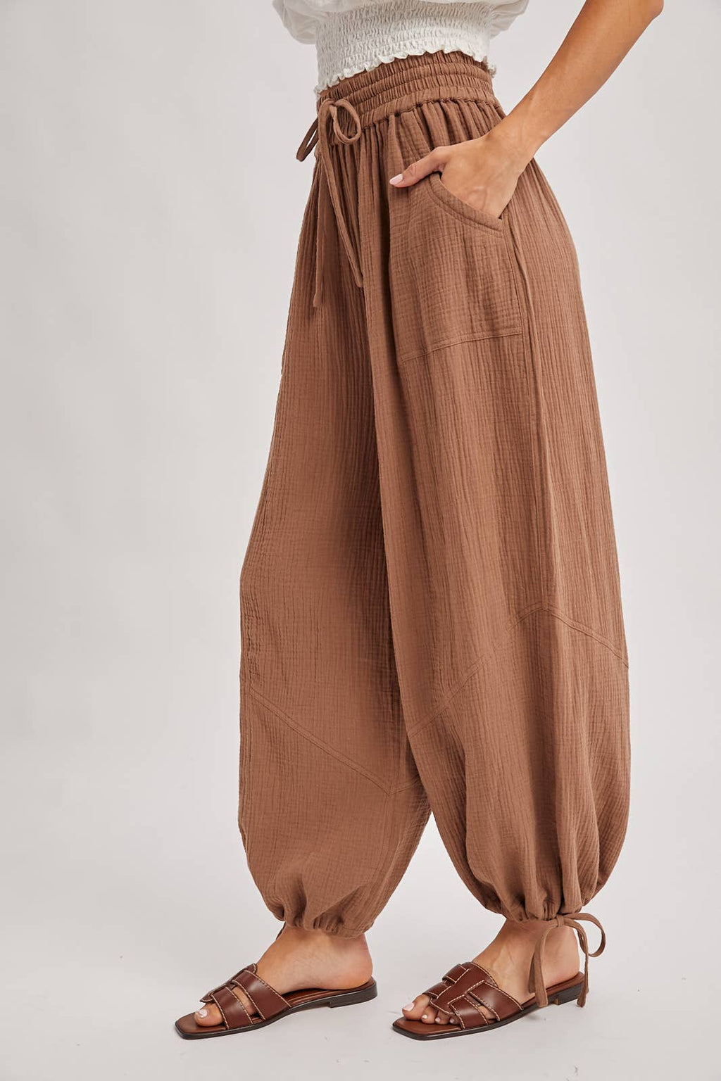 Bluivy - JOGGER HAREM DRAWSTRING PANTS