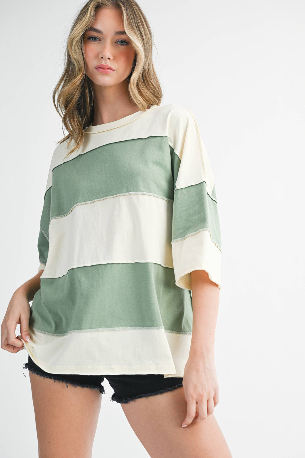 Polly Color Block Top