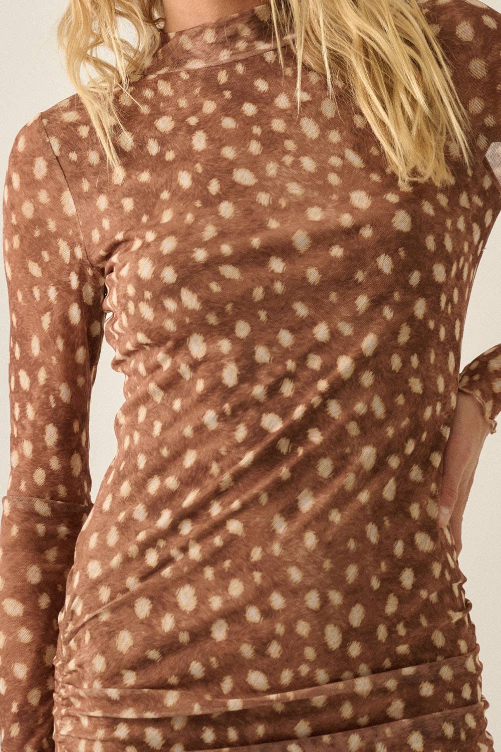 Abstract Polka Dot Midi