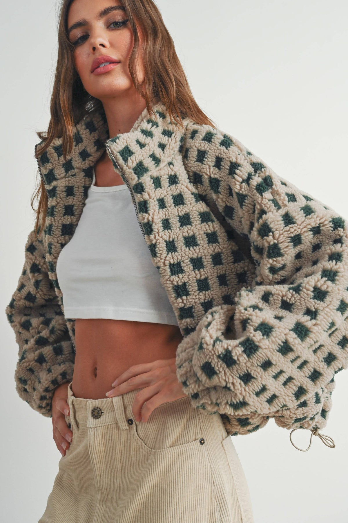 A Breck Check Sherpa