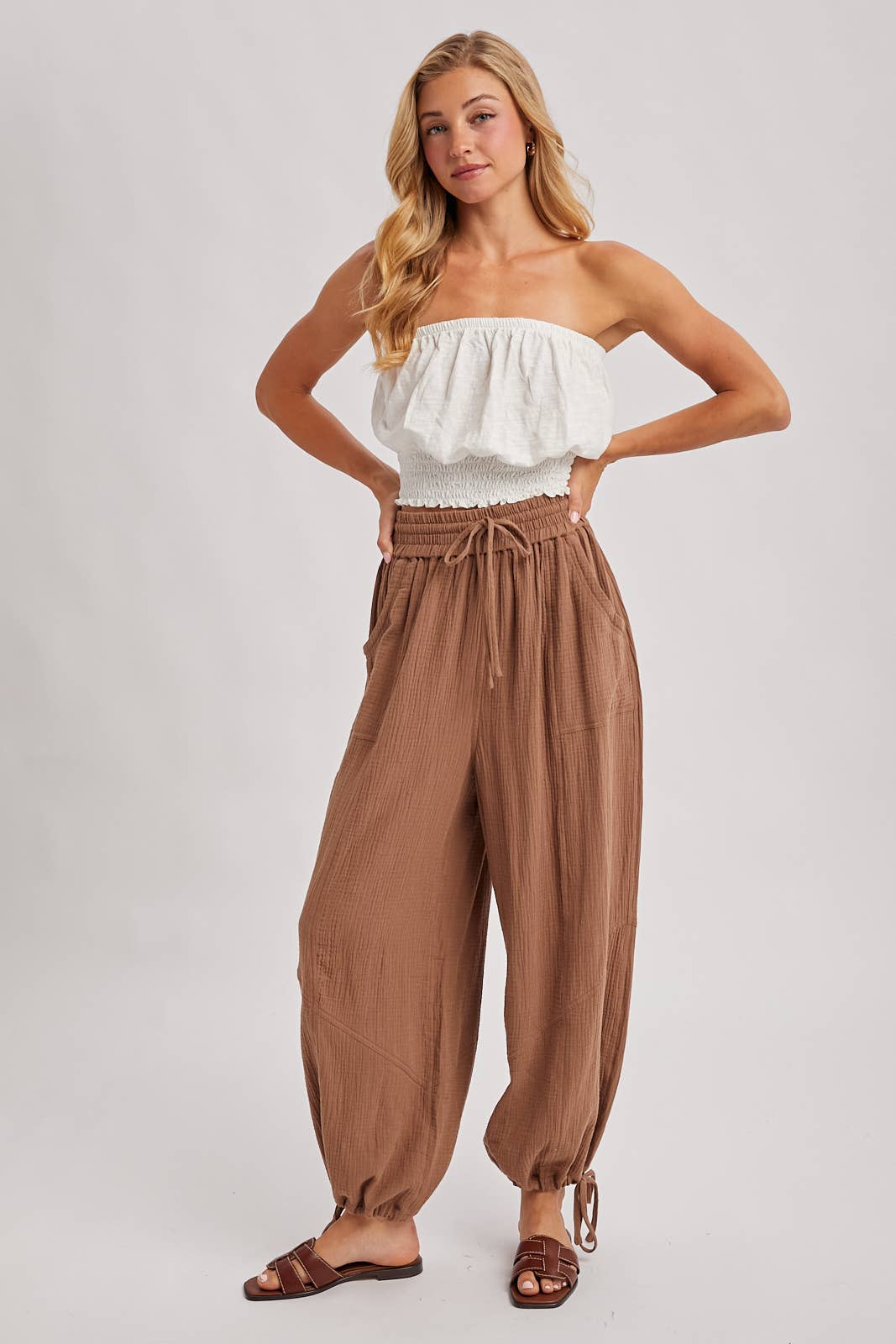 Bluivy - JOGGER HAREM DRAWSTRING PANTS