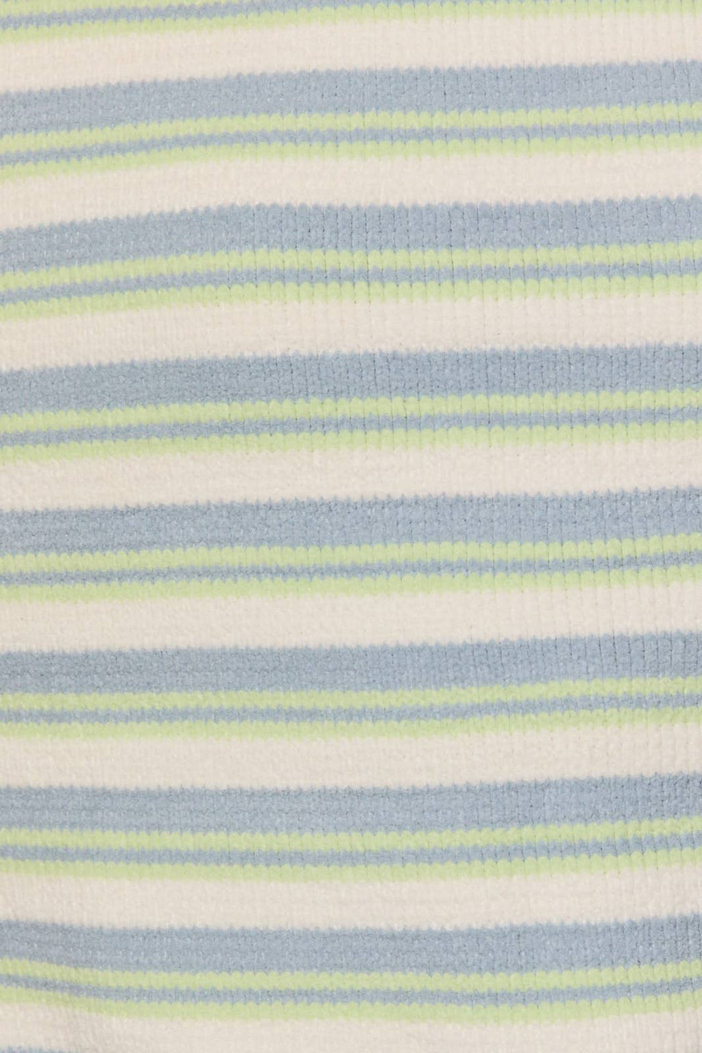 LE LIS - Striped Mock Neck Oversized Knit Sweater Top