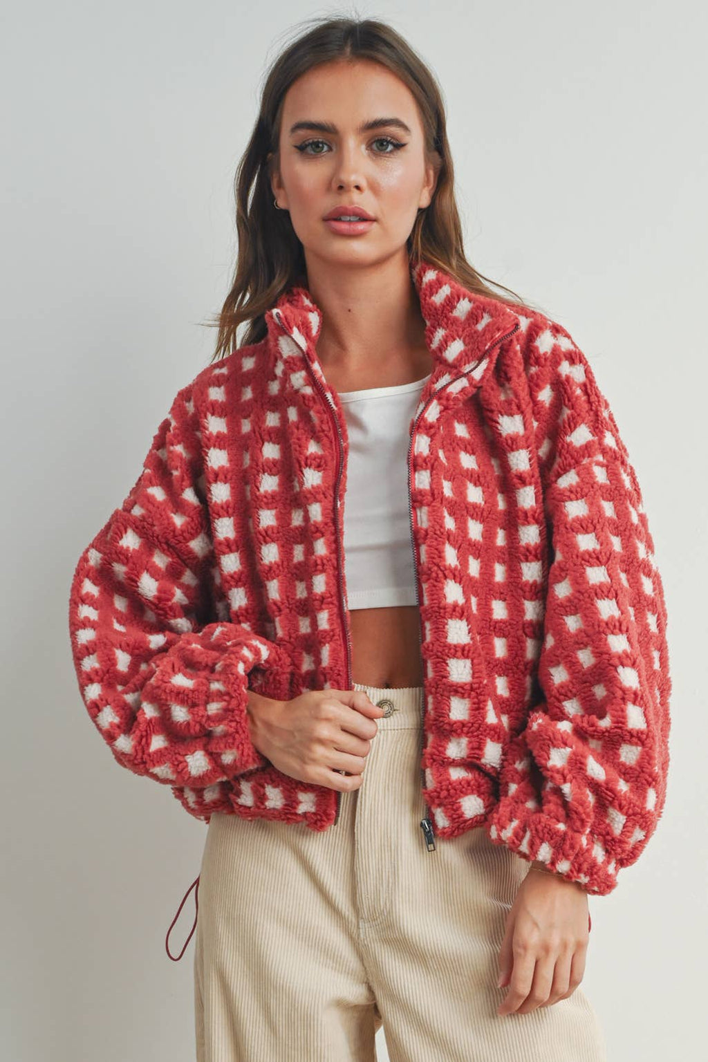 A Breck Check Sherpa