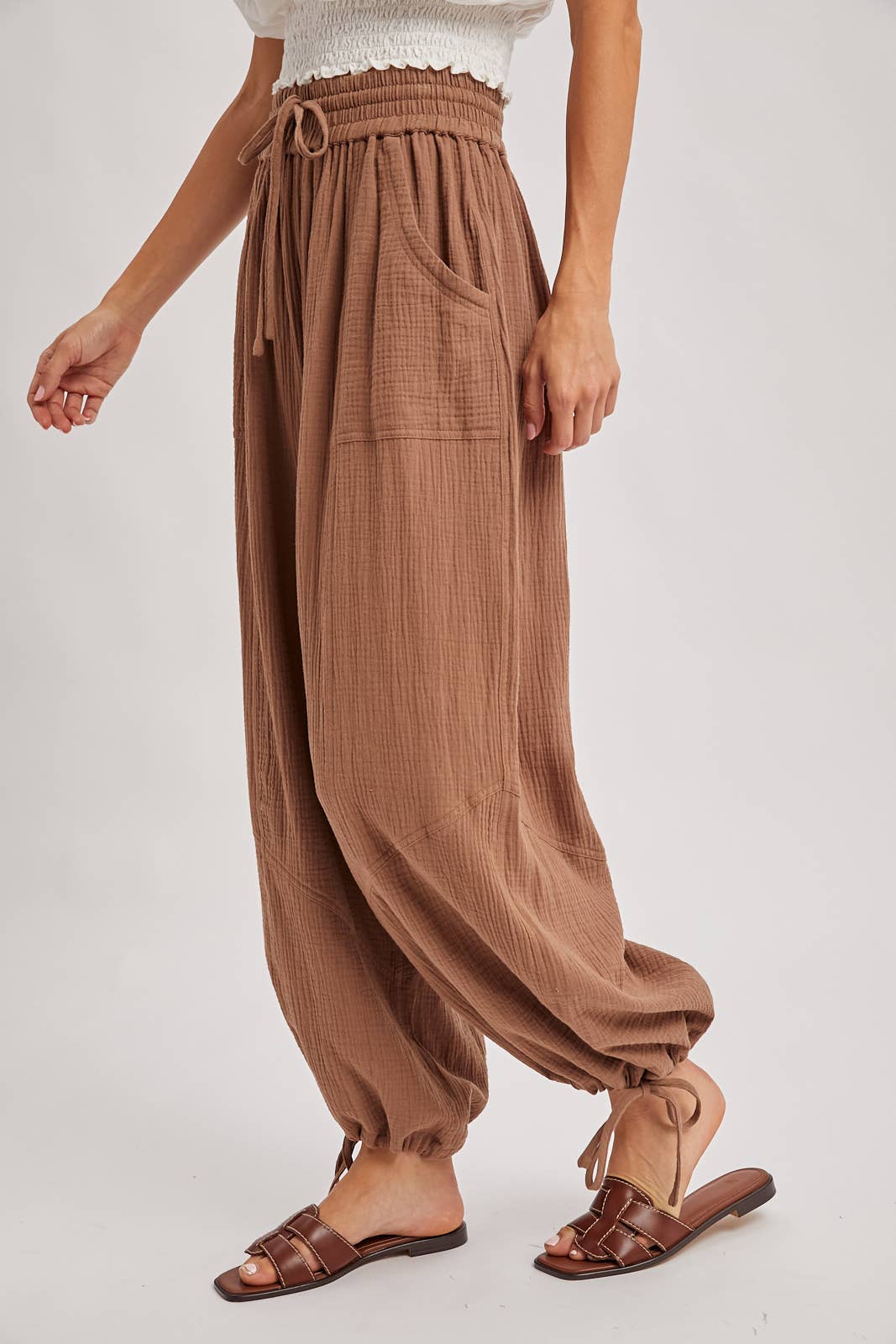 Bluivy - JOGGER HAREM DRAWSTRING PANTS