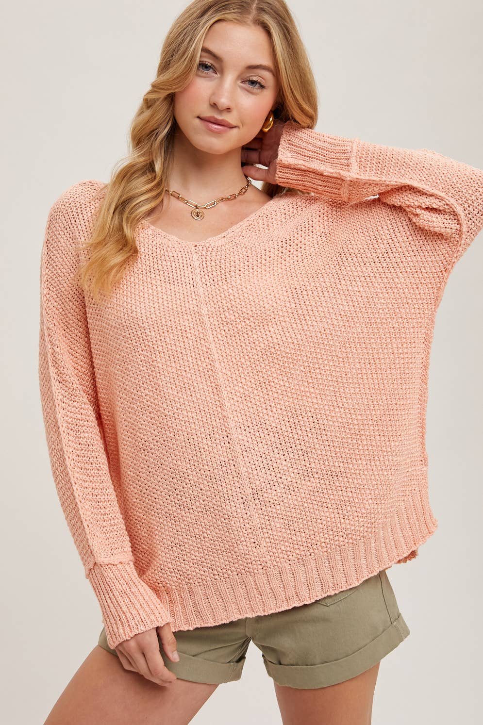 Bluivy - REVERSE SEAM LOOSE FIT SWEATER