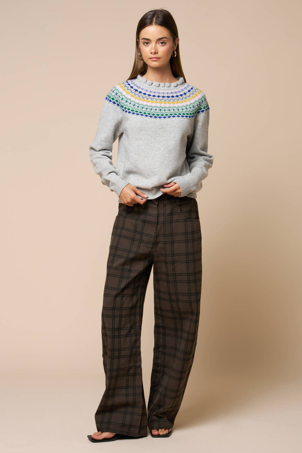 A Favorite Plaid Barrel Pant