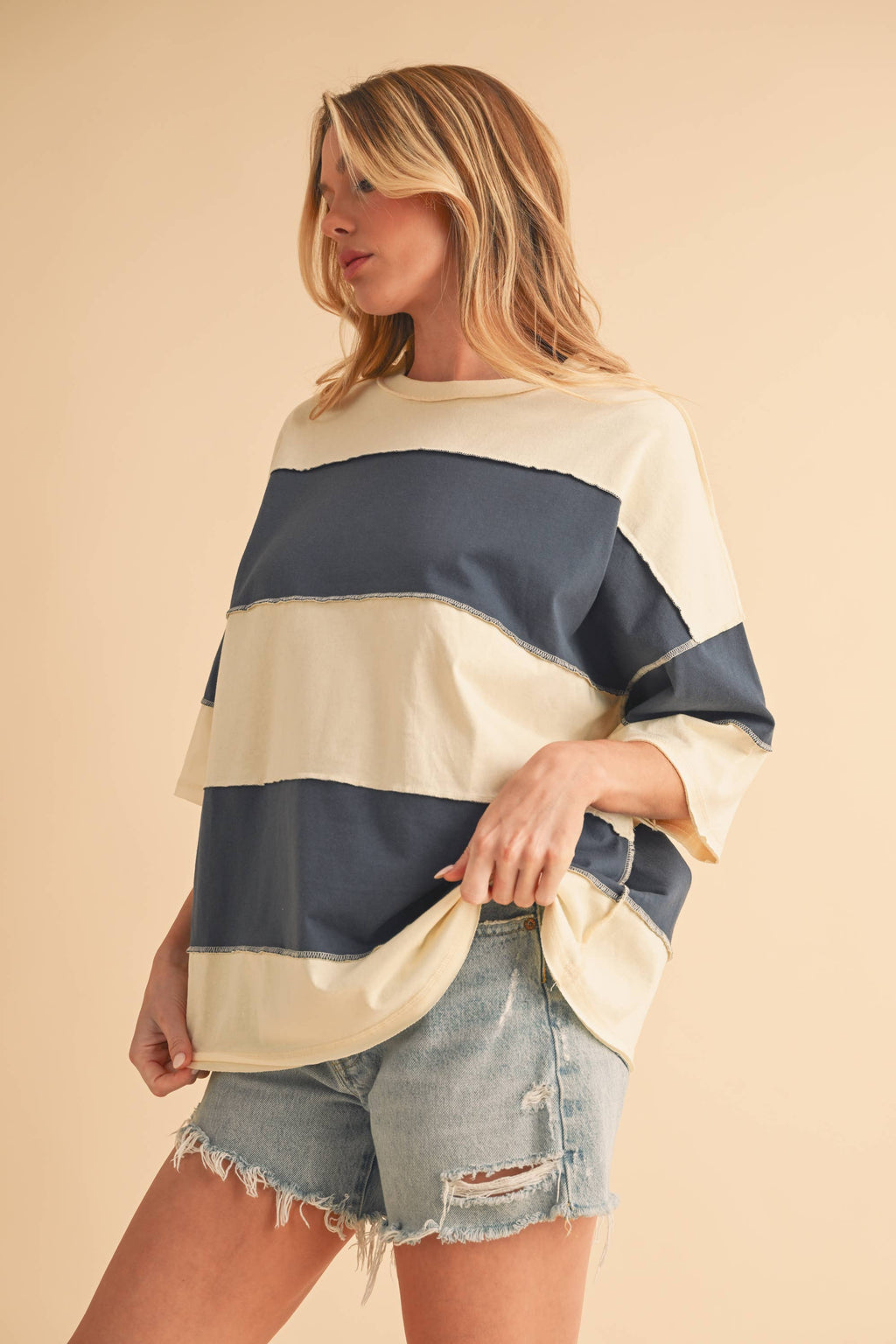 AEMI + CO - Polly Color Block Top