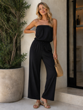 Strapless Linen Jumpsuit