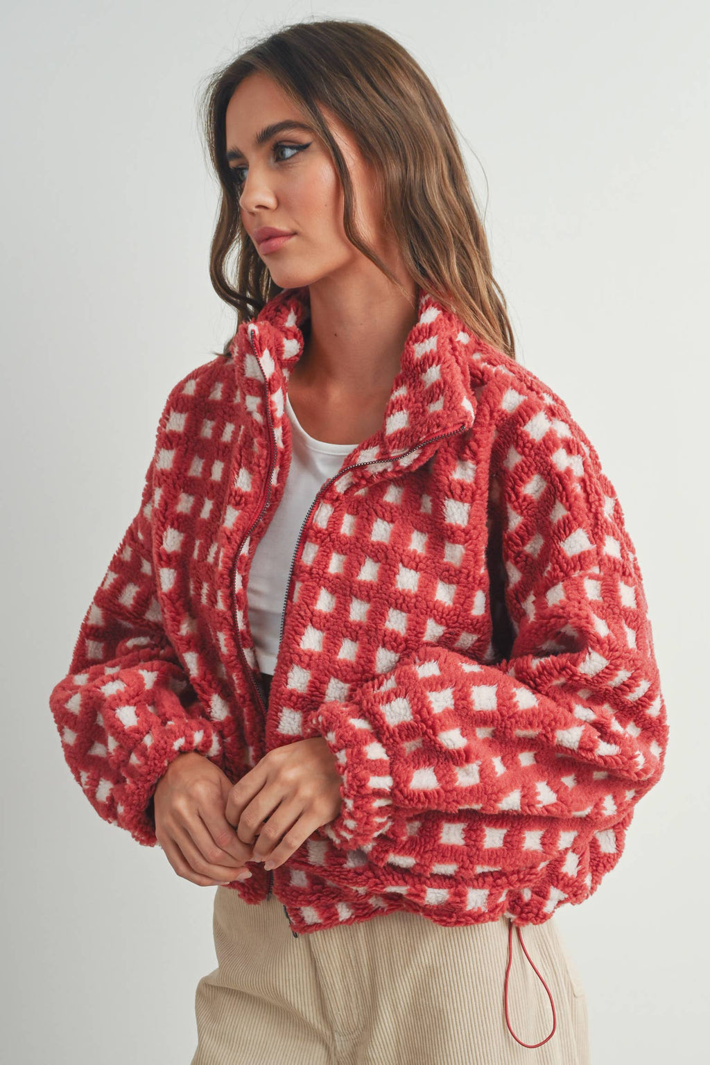 A Breck Check Sherpa