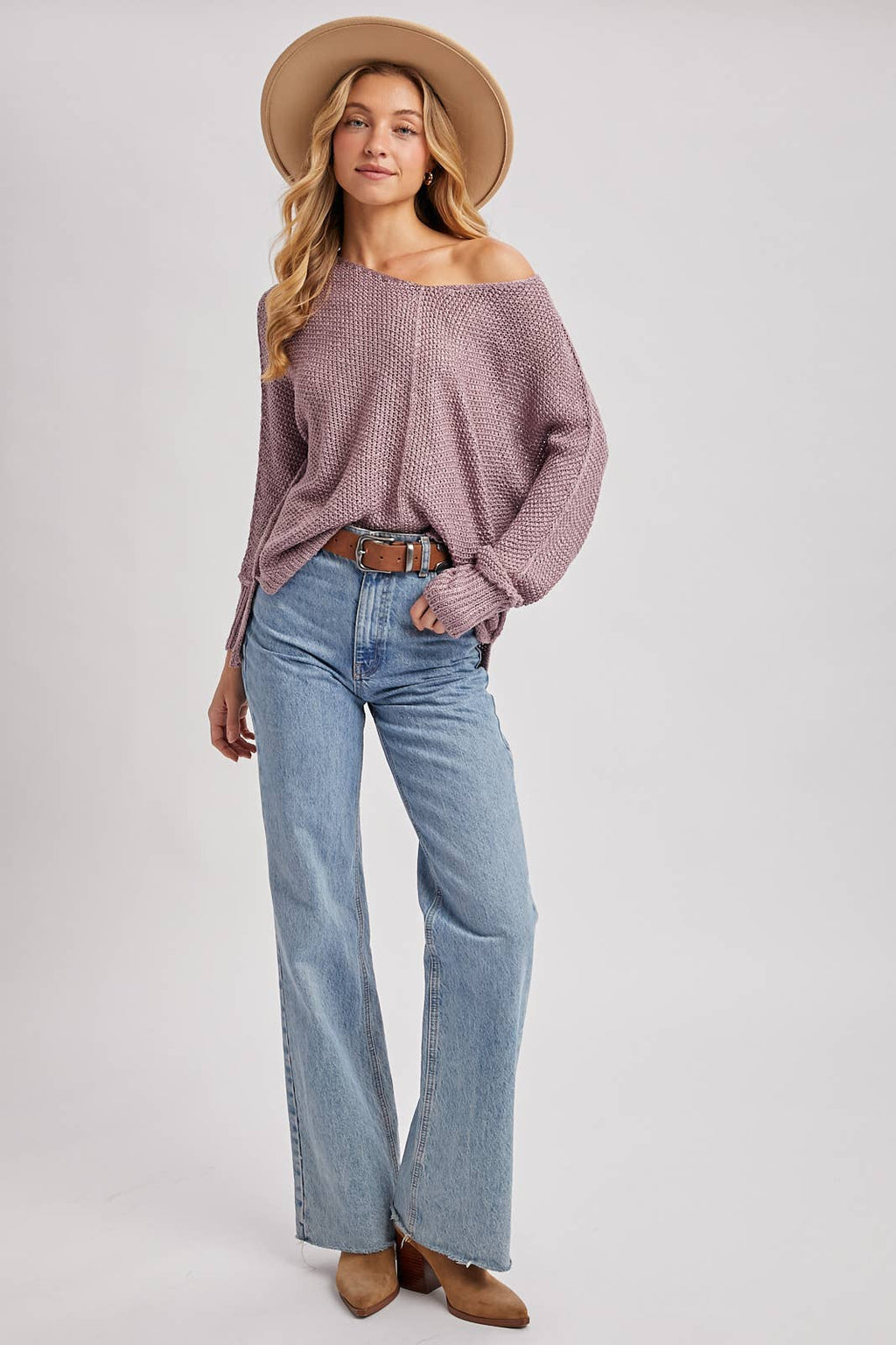 Bluivy - REVERSE SEAM LOOSE FIT SWEATER