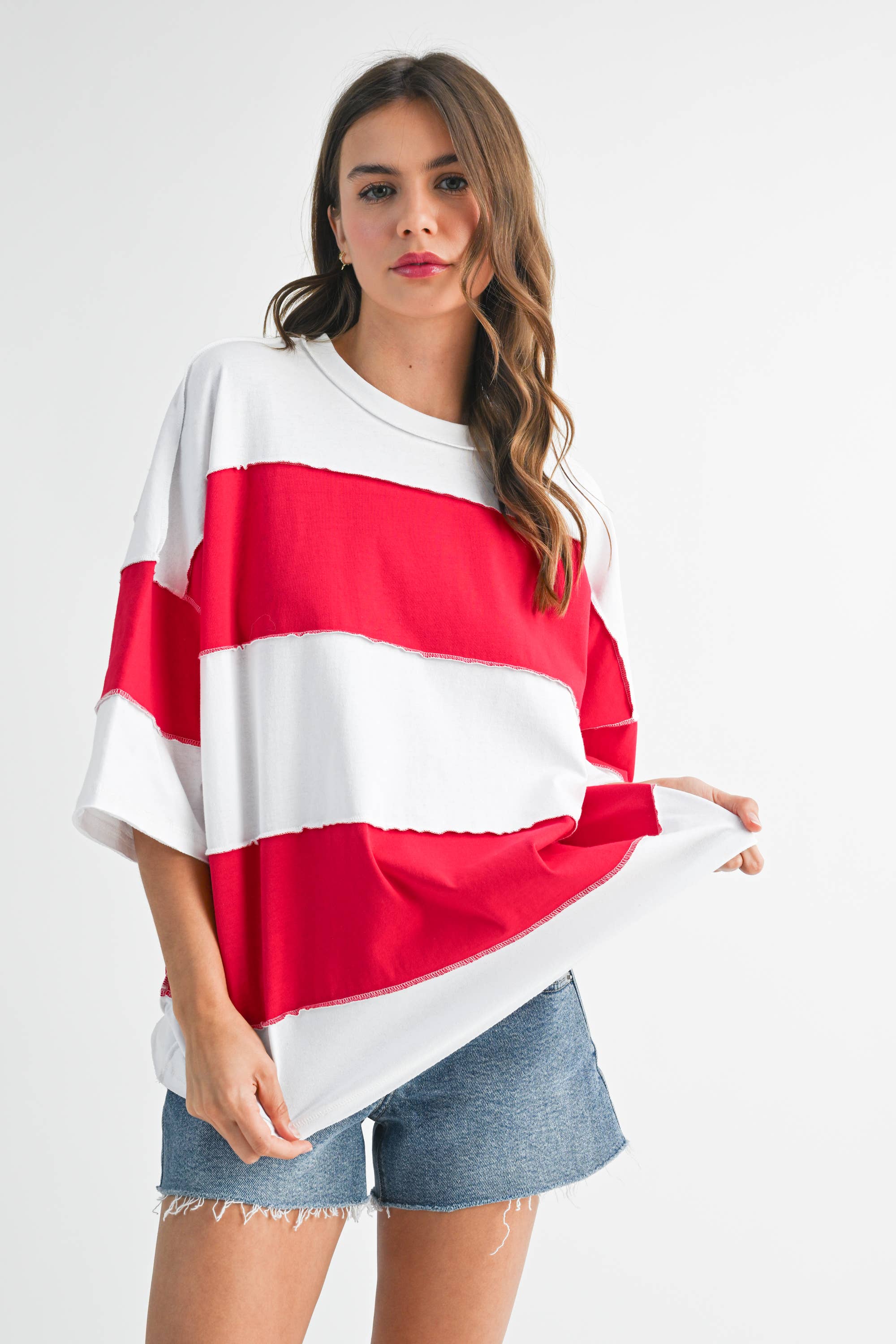 Polly Color Block Top