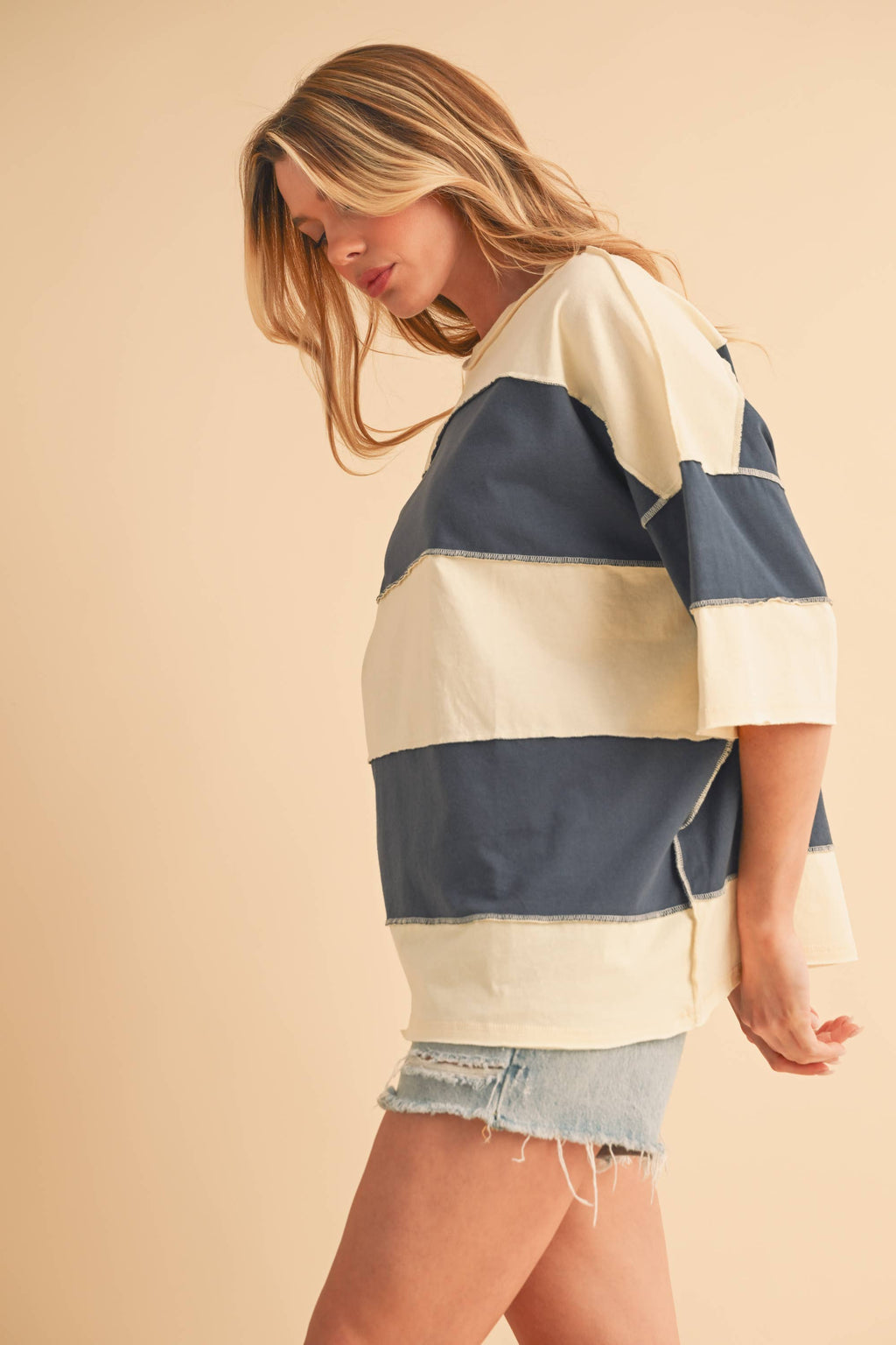 AEMI + CO - Polly Color Block Top