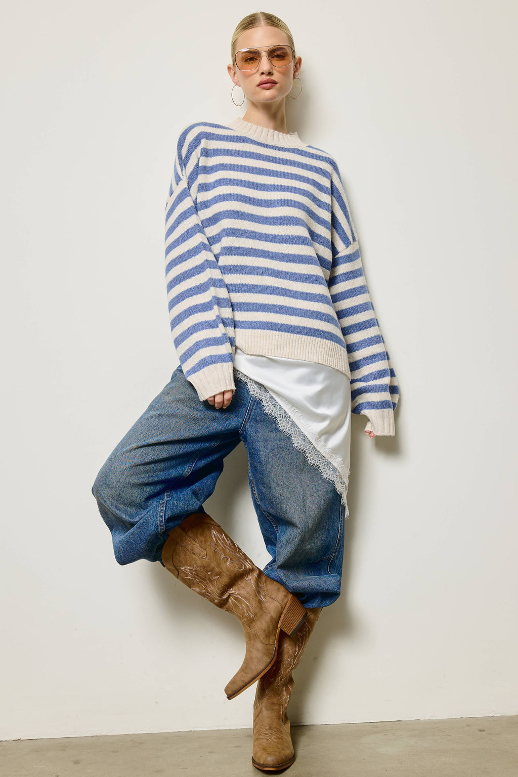 A Slouchy Stripe Sweater